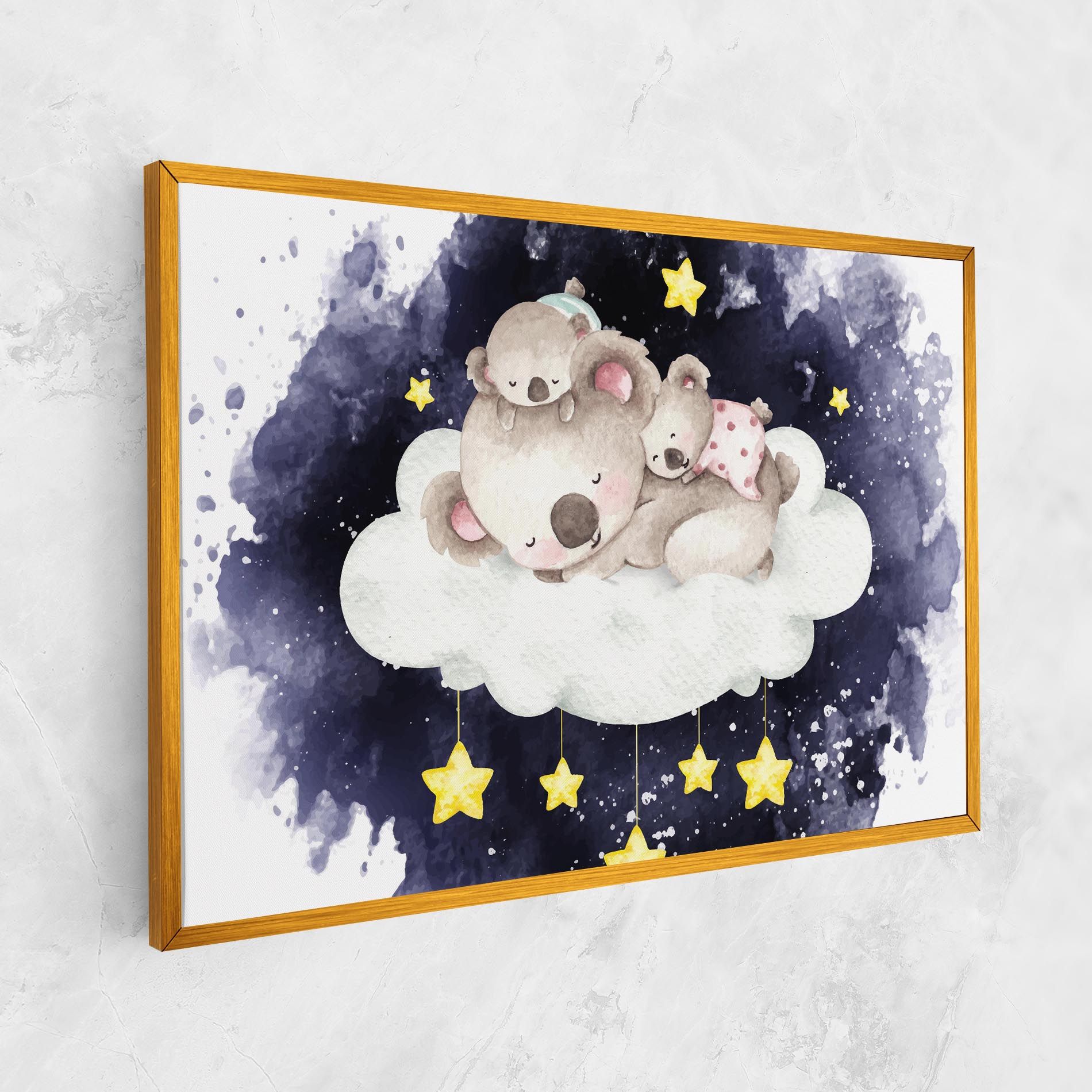 Baby Koala Sleeping mockup 1