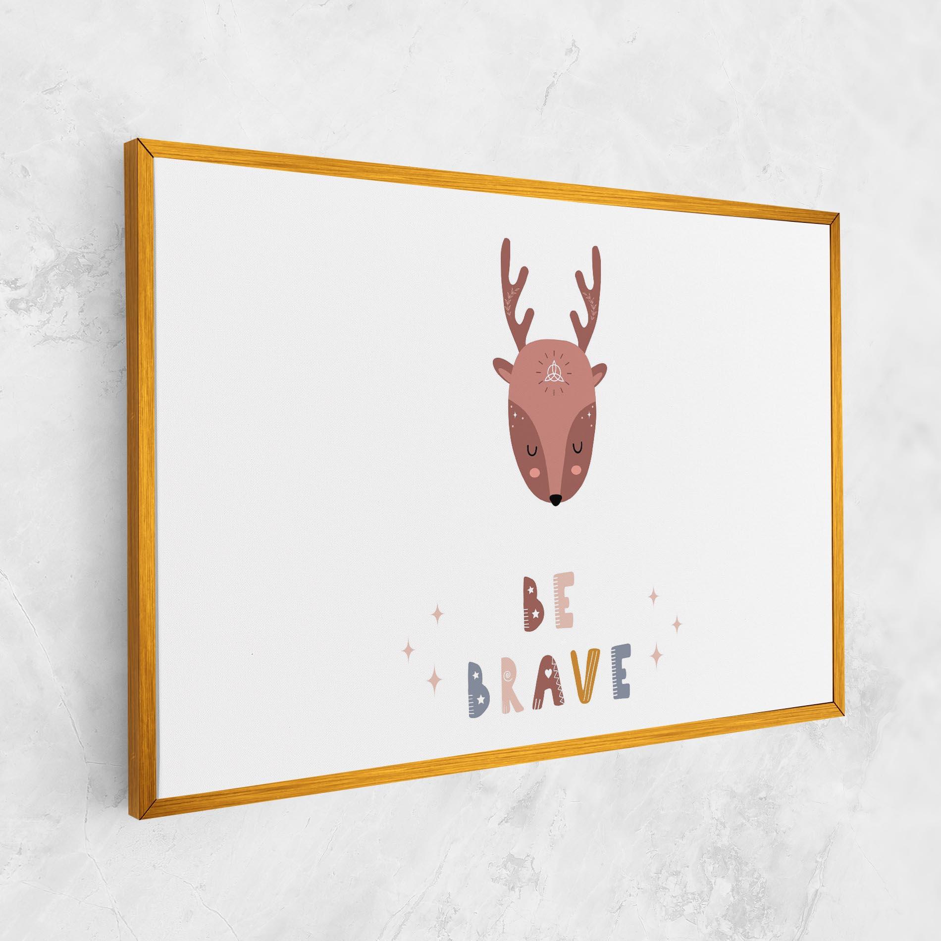 Картина на платно Brave Deer mockup 1