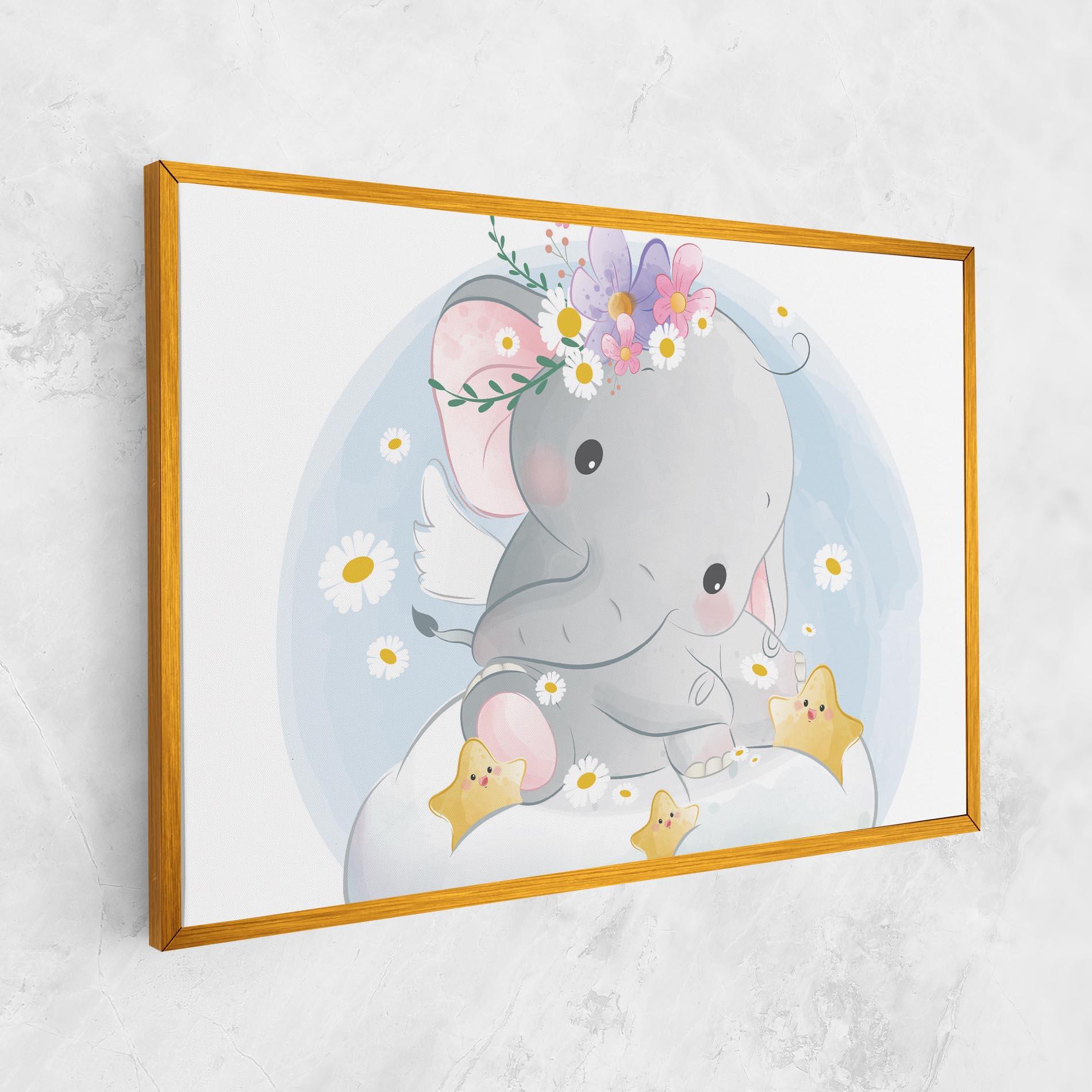 Картина на платно Elephant Stars mockup 1