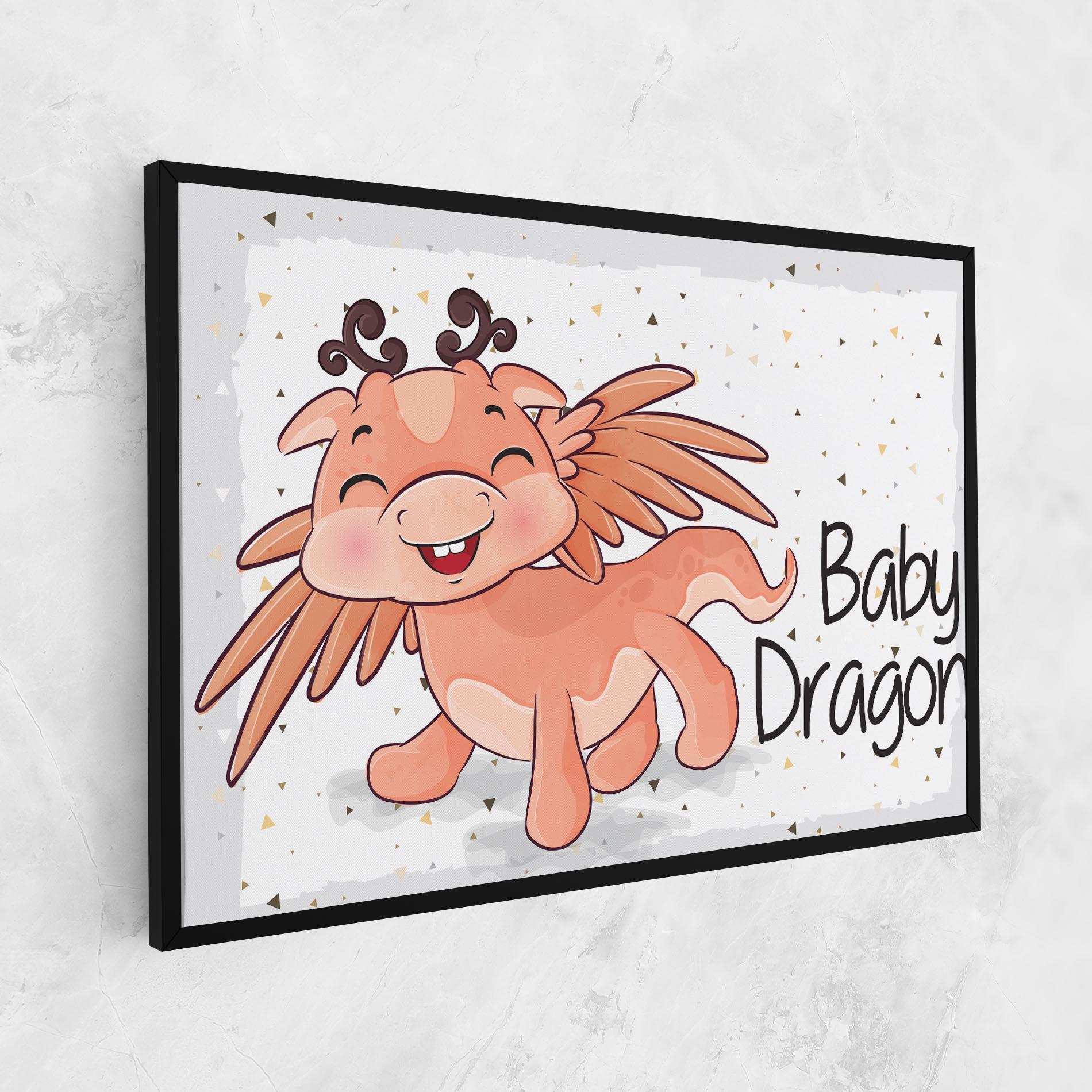 Картина на платно Baby Cute Dragon mockup 1