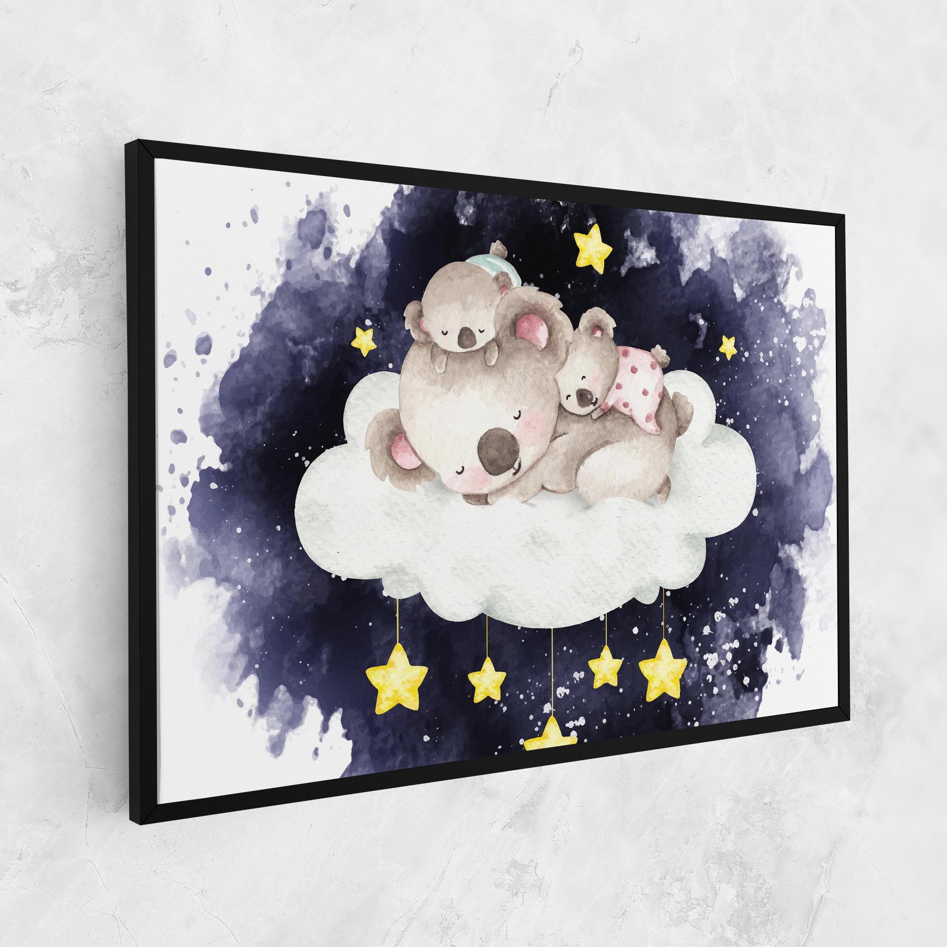 Baby Koala Sleeping mockup 1