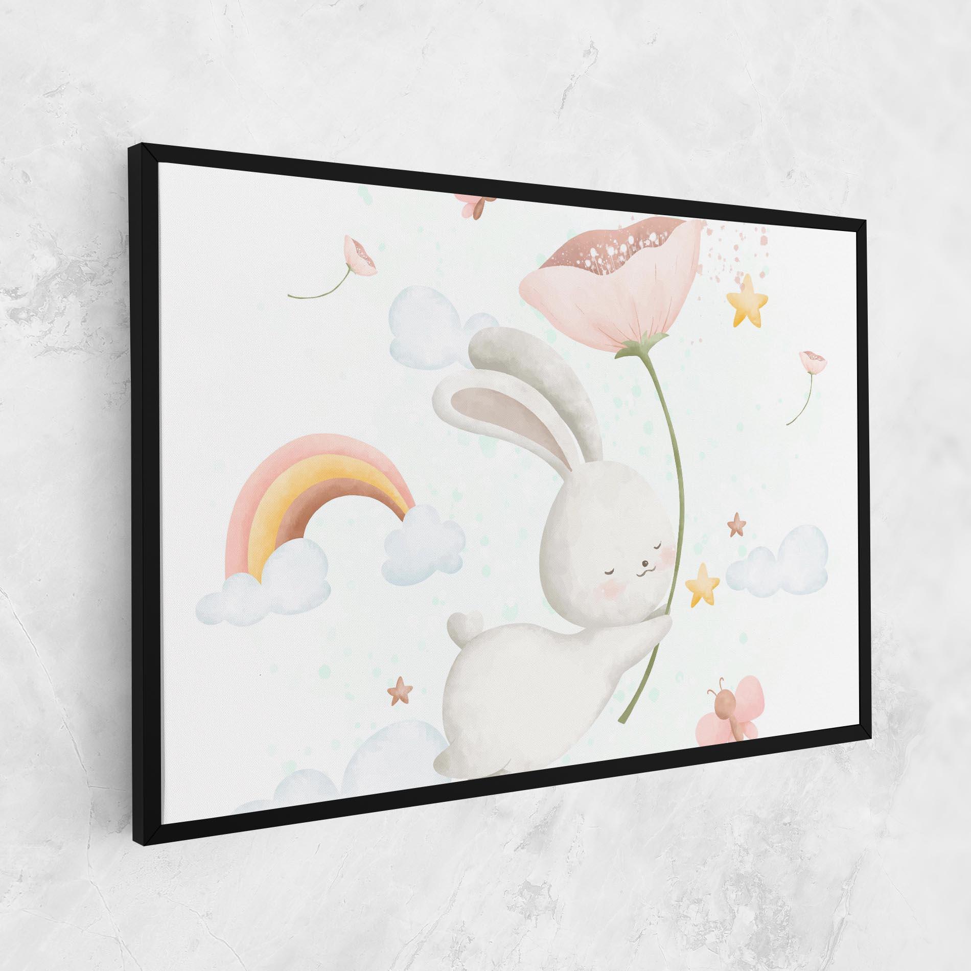 Картина на платно Spring Flower Bunny mockup 1