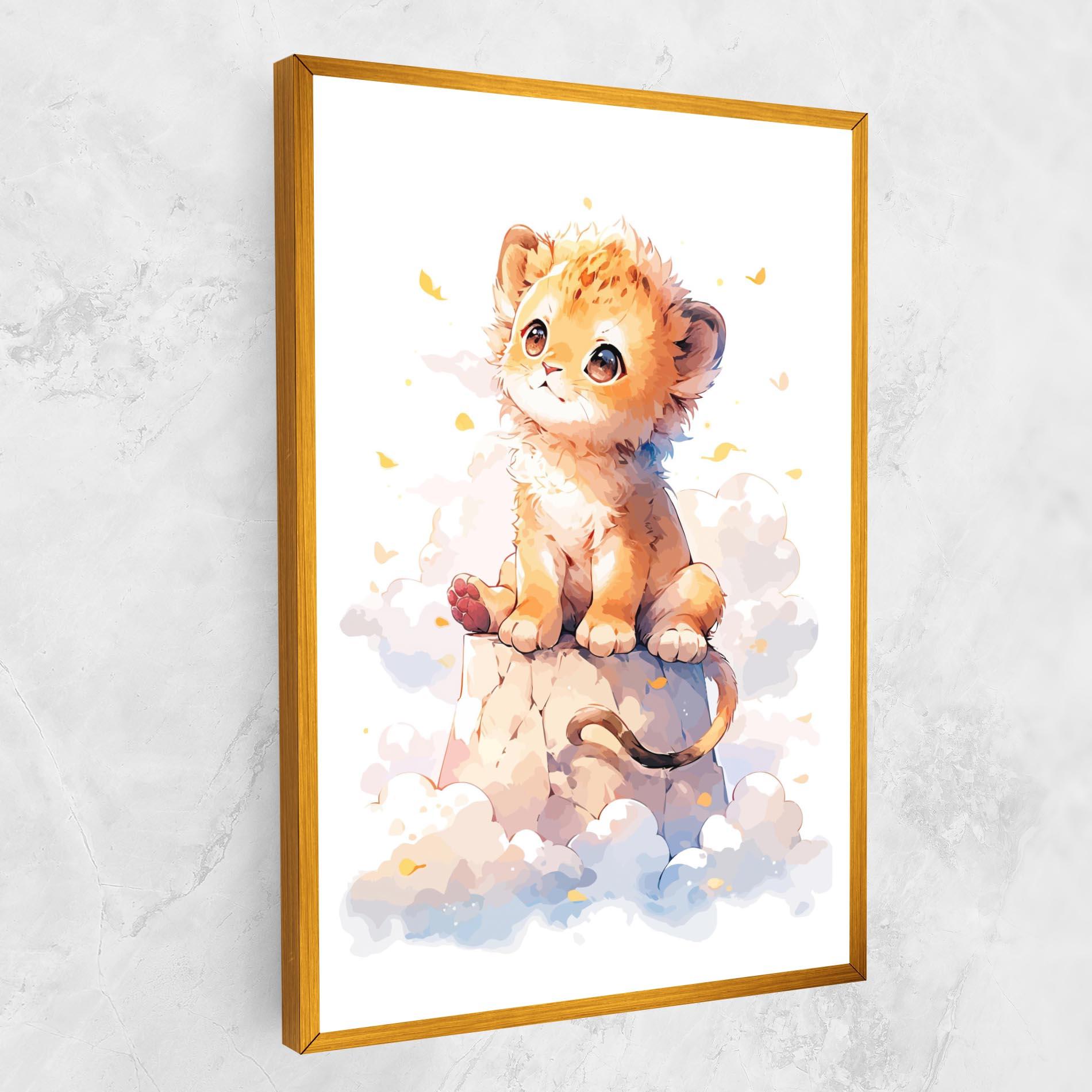 Картина на платно Cute Cloud Lion mockup 1
