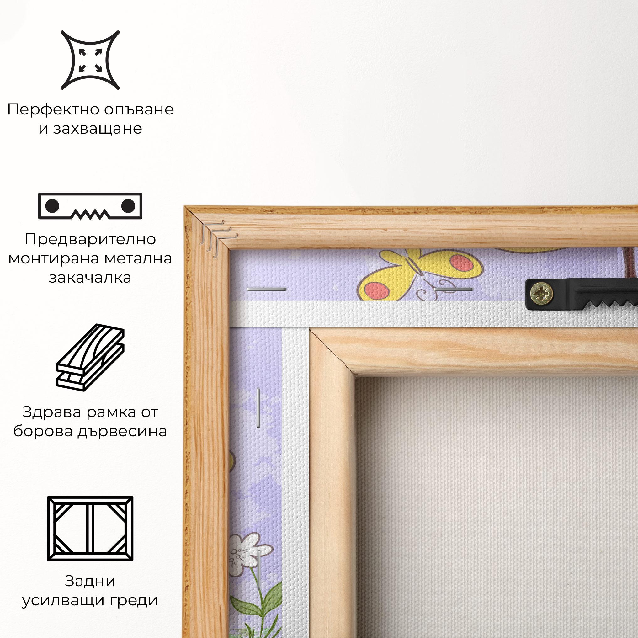 Картина на платно Cute Giraffe mockup 5