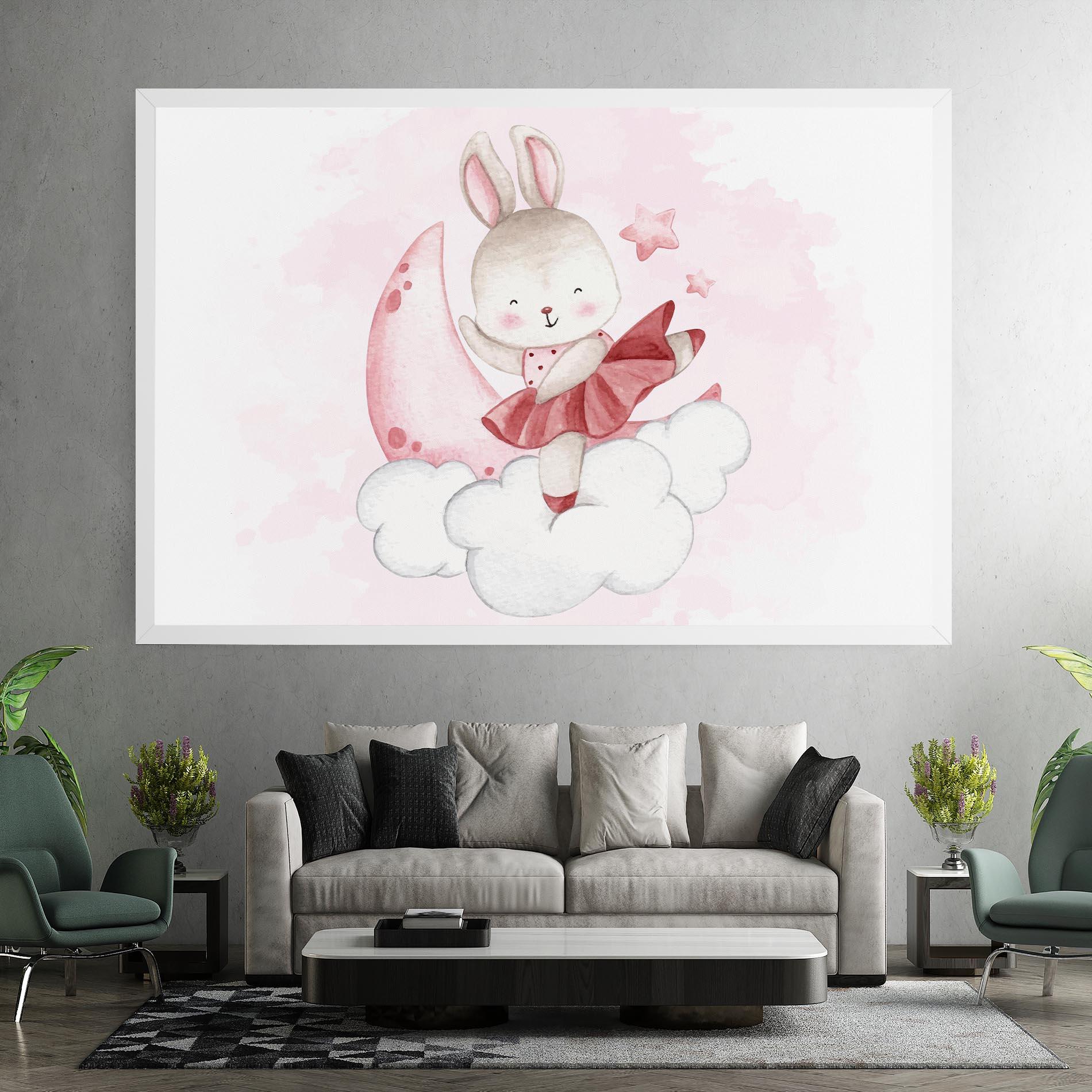 Картина на платно Ballerina Rabbit mockup 7