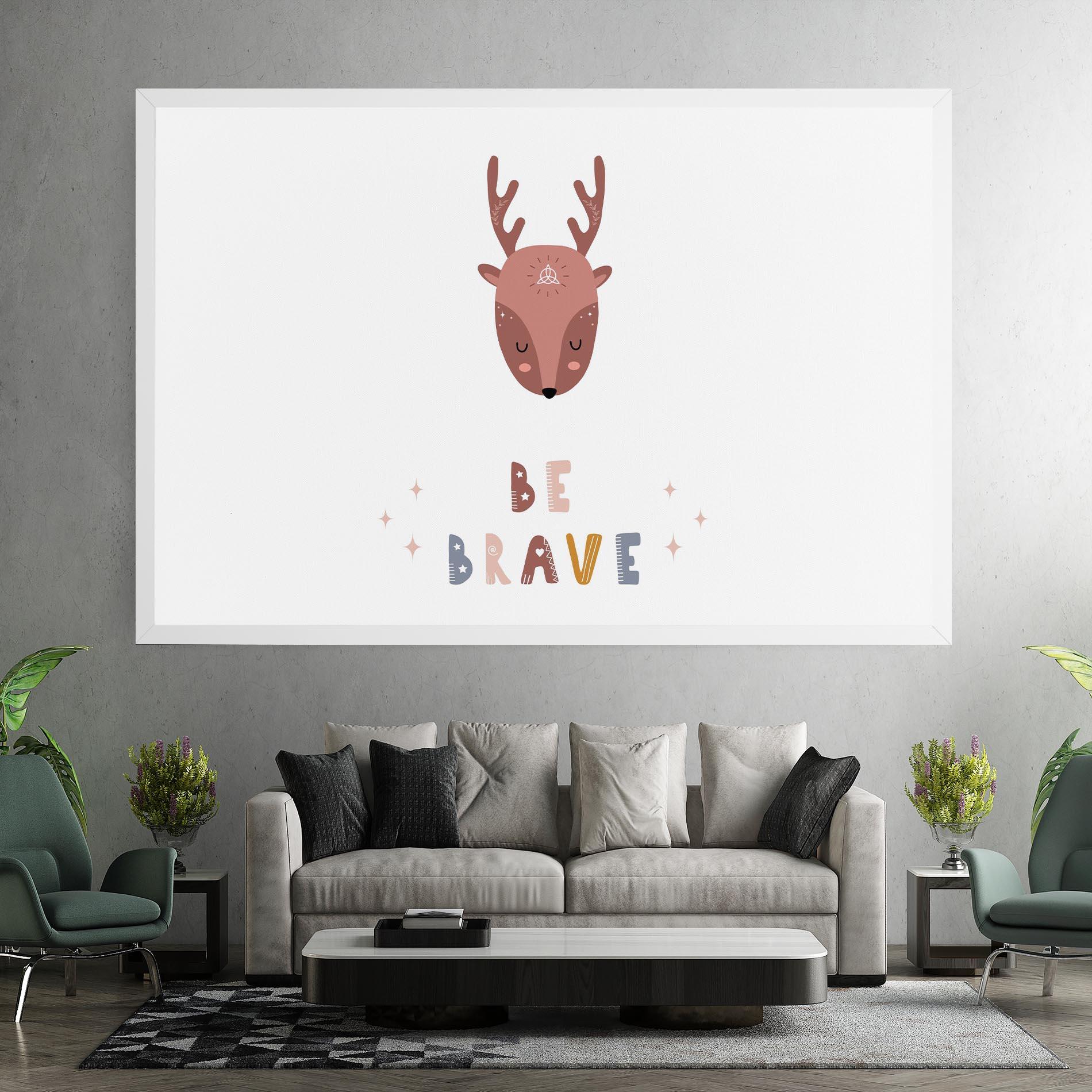 Картина на платно Brave Deer mockup 7