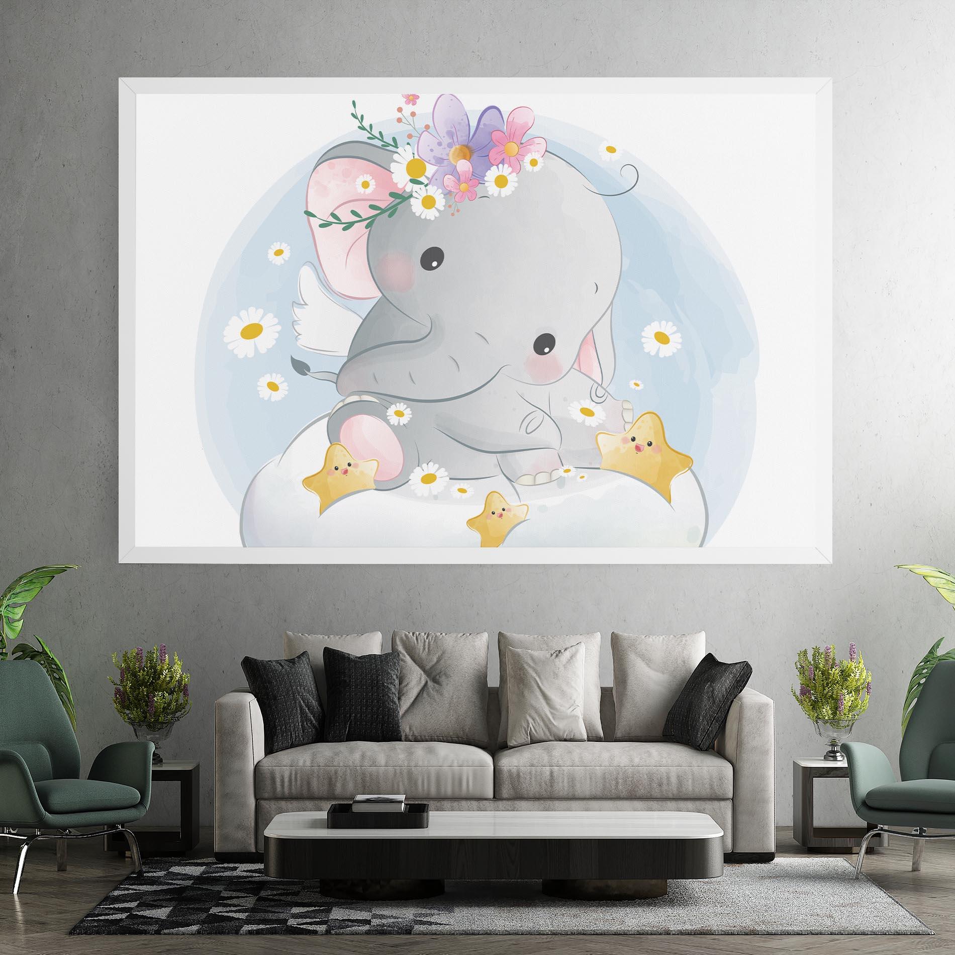 Картина на платно Elephant Stars mockup 7