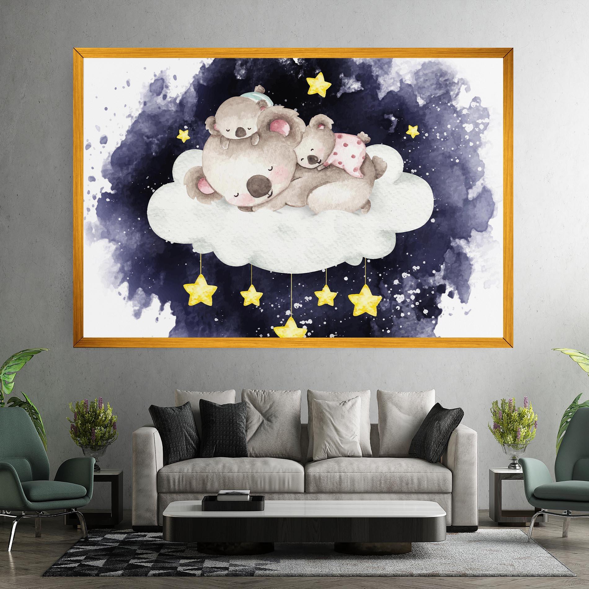 Картина на платно Baby Koala Sleeping mockup 7