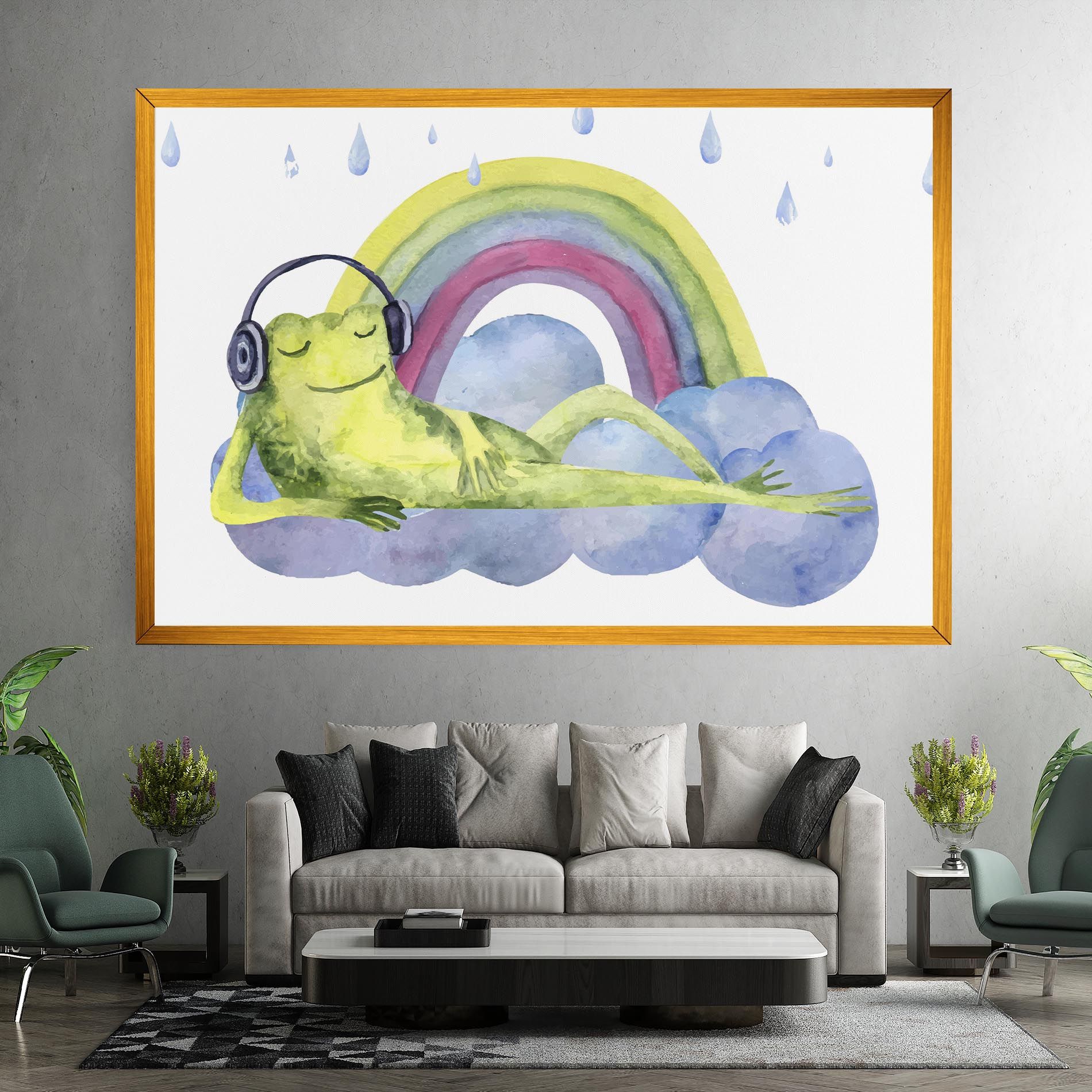 Rainbow Frog mockup 7