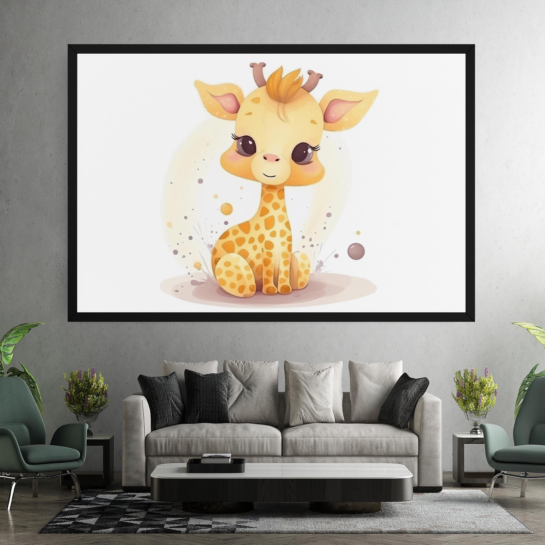 Картина на платно Adorable Giraffe mockup 7