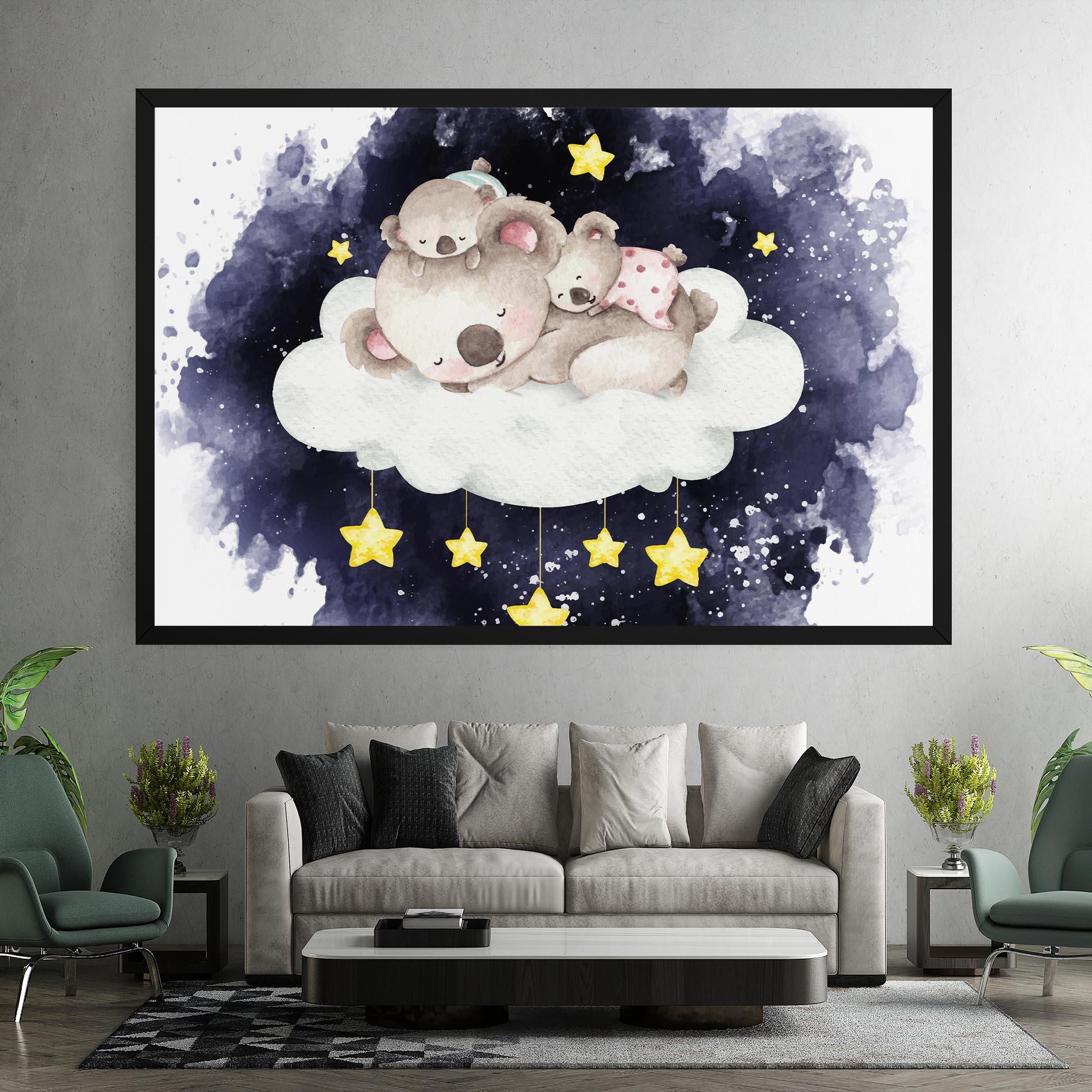 Картина на платно Baby Koala Sleeping mockup 7
