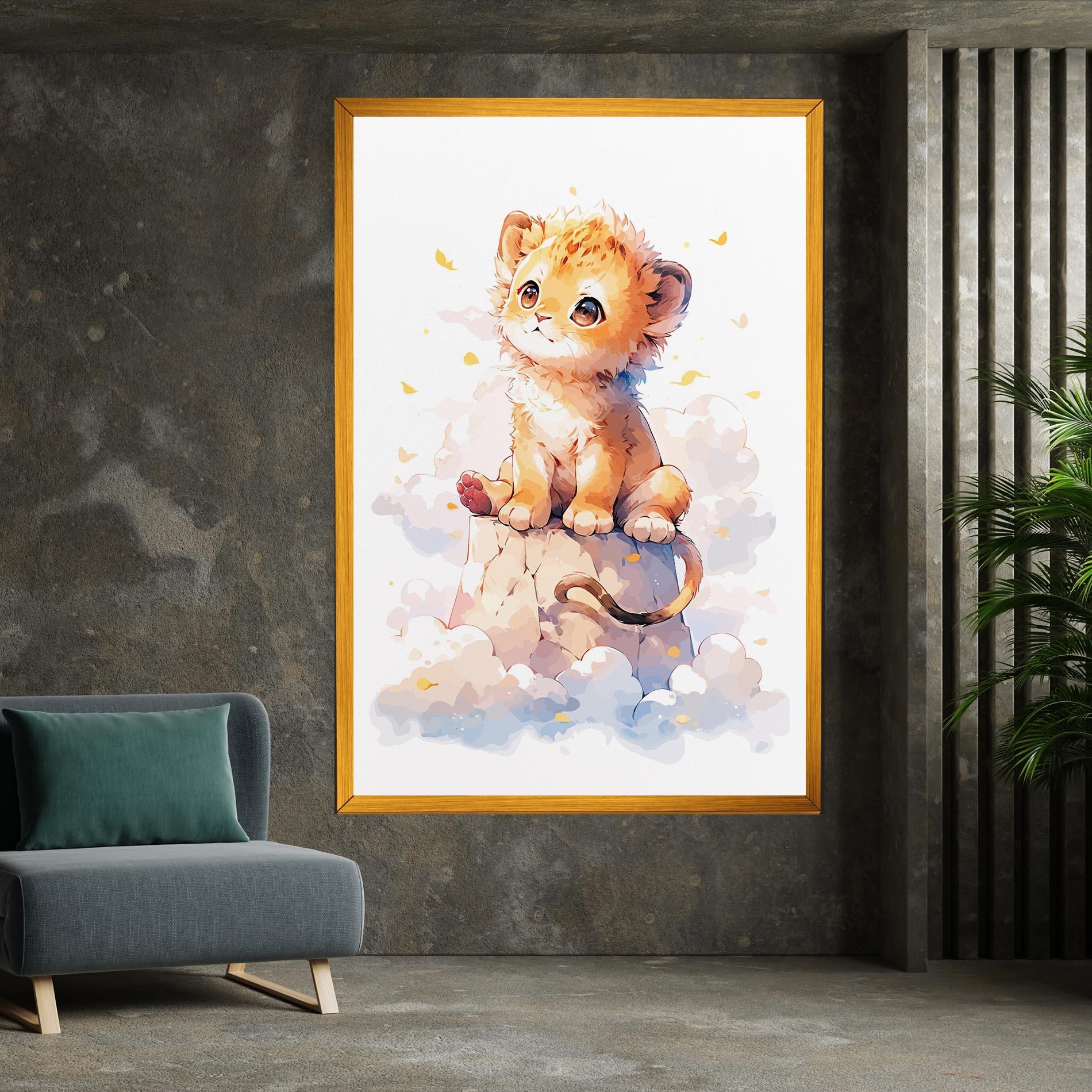 Картина на платно Cute Cloud Lion mockup 7