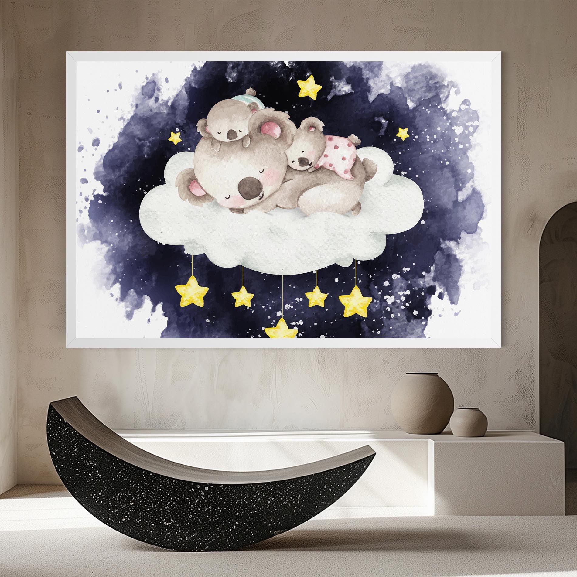 Baby Koala Sleeping mockup 8