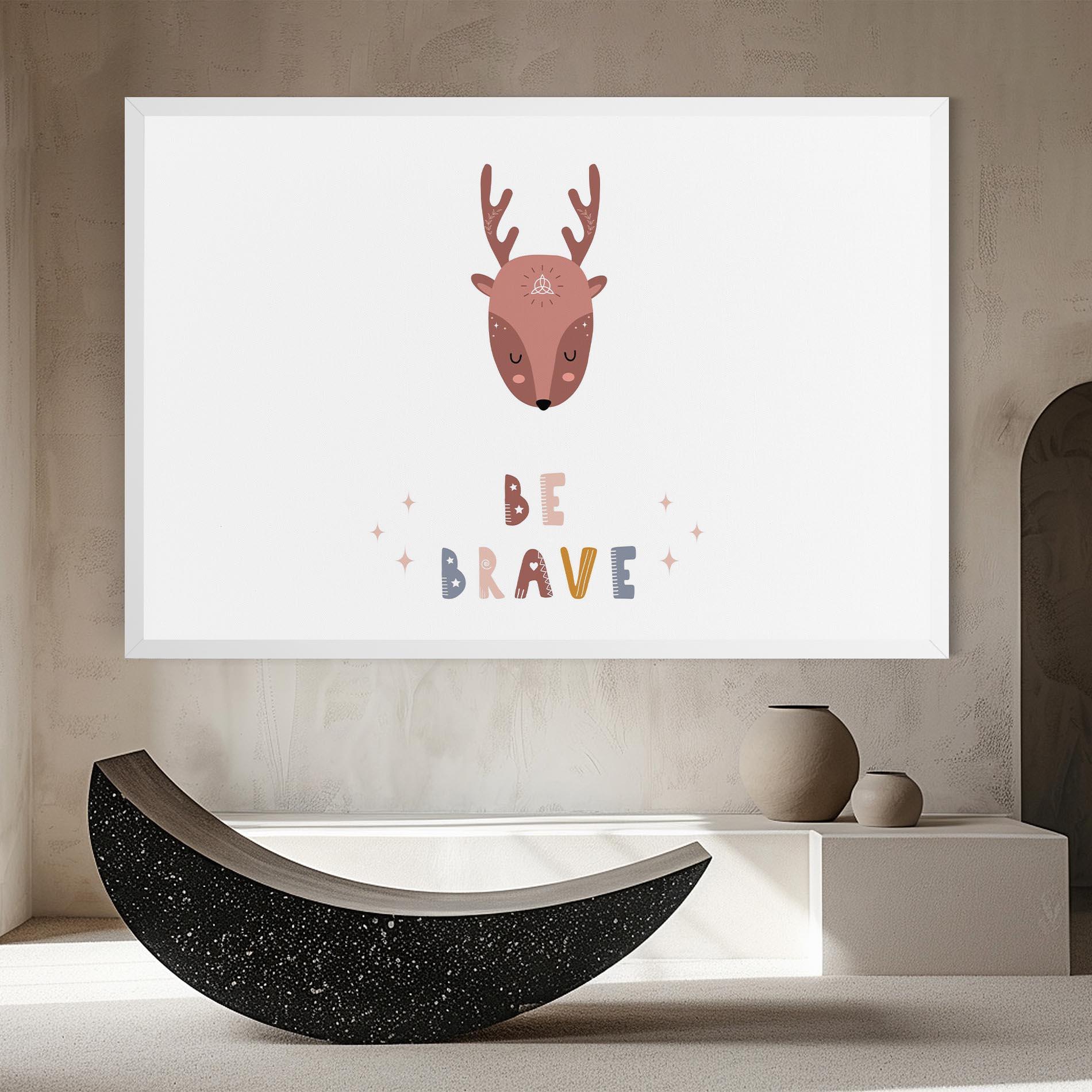 Картина на платно Brave Deer mockup 8