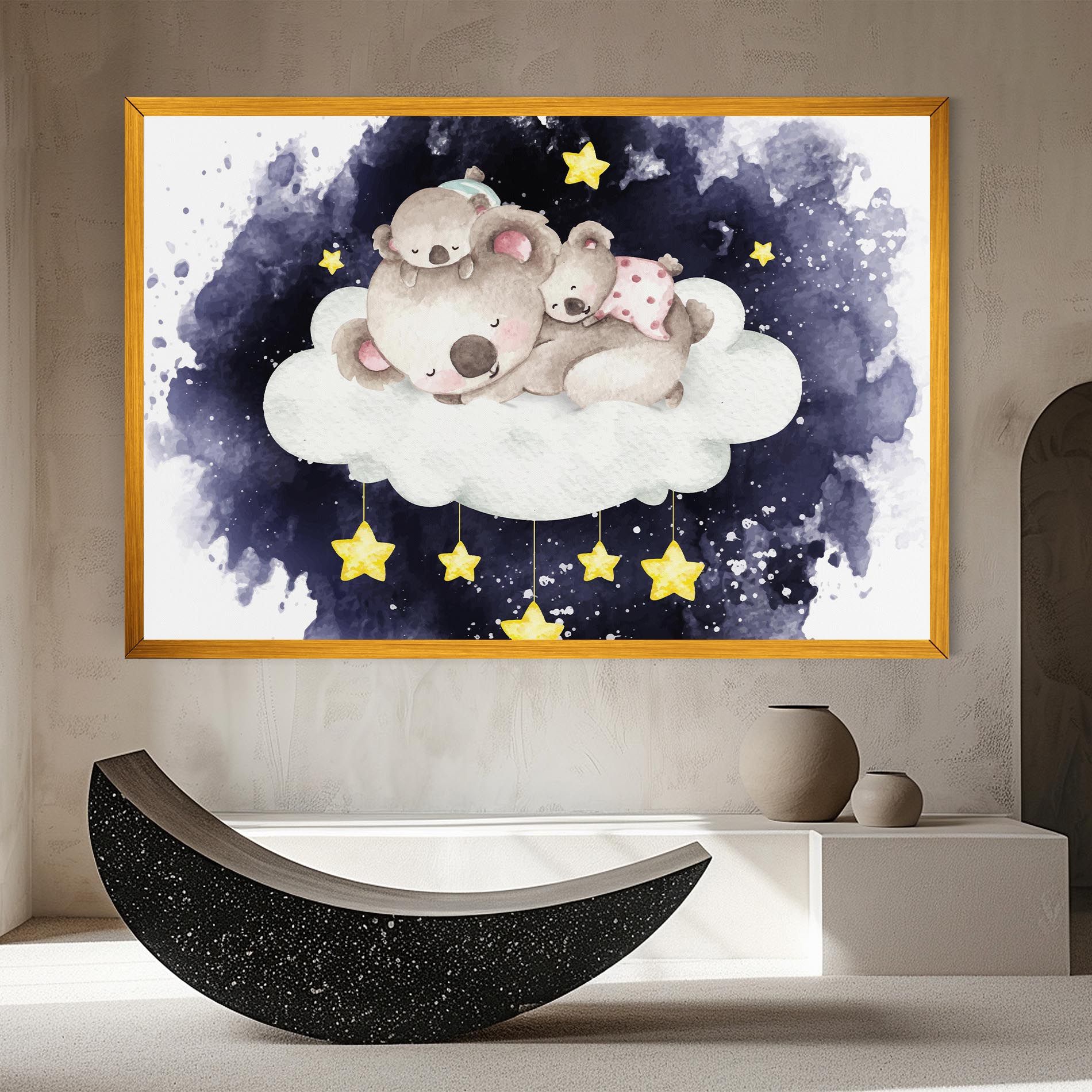 Baby Koala Sleeping mockup 8
