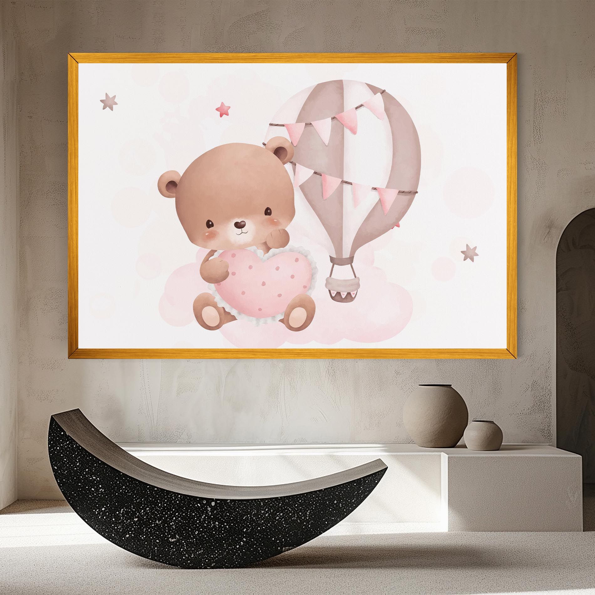 Pink Heart Bear mockup 8