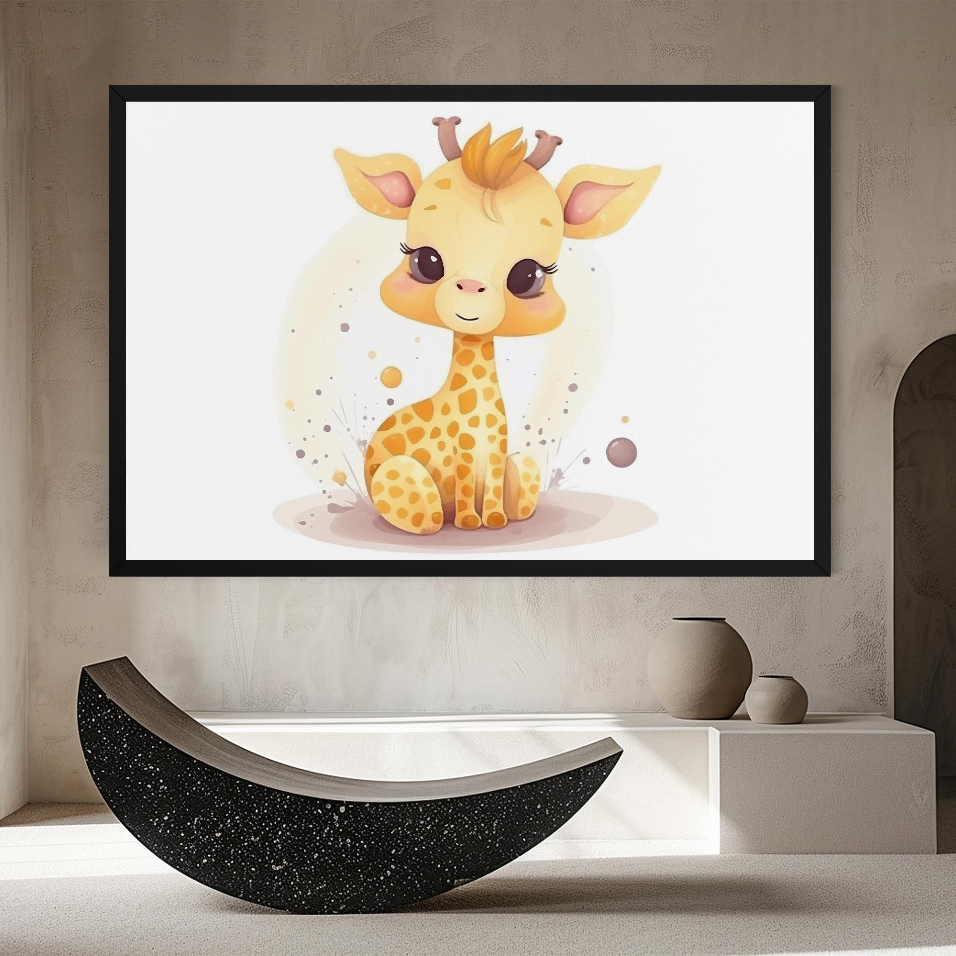 Картина на платно Adorable Giraffe mockup 8