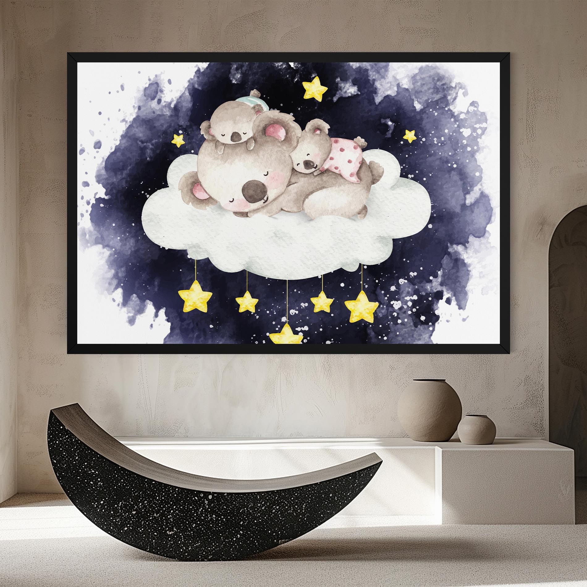 Baby Koala Sleeping mockup 8