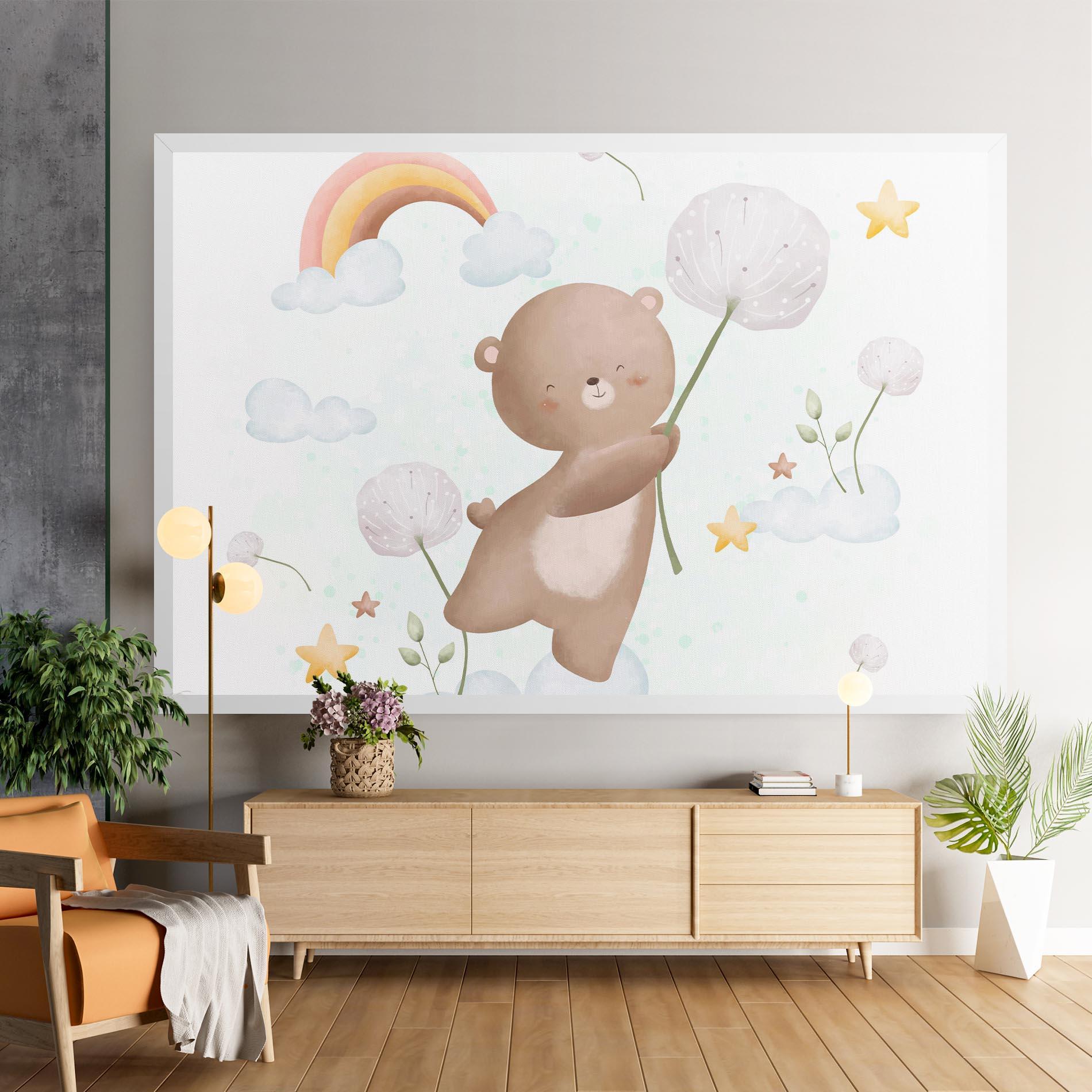 Картина на платно Bear Rainbow Art mockup 9