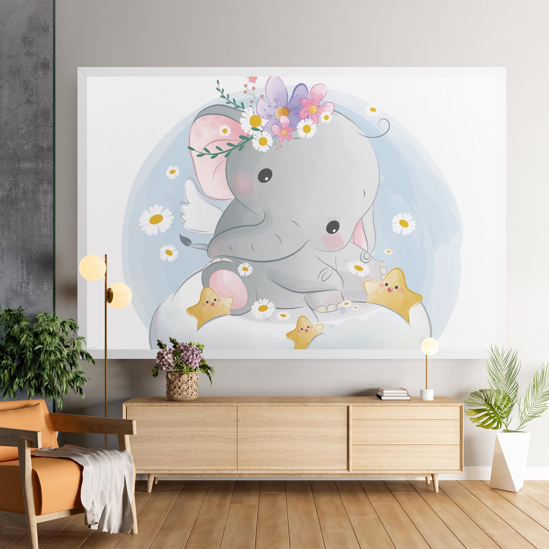 Картина на платно Elephant Stars mockup 9