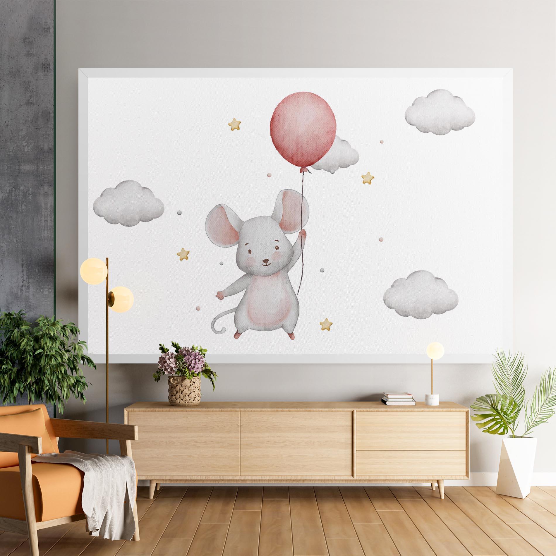 Картина на платно Mouse Balloon mockup 9
