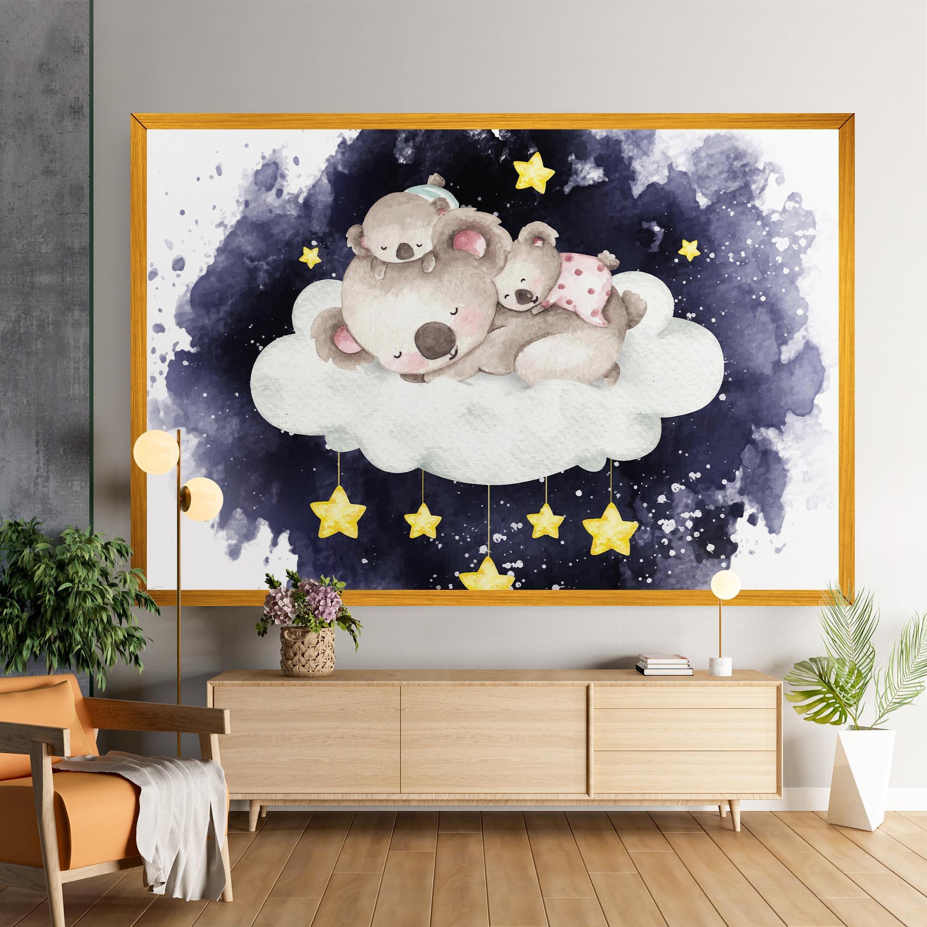 Картина на платно Baby Koala Sleeping mockup 9
