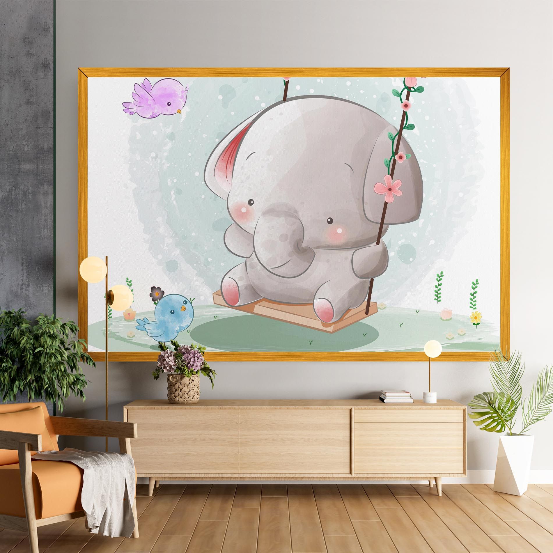 Bird Baby Elephant mockup 9