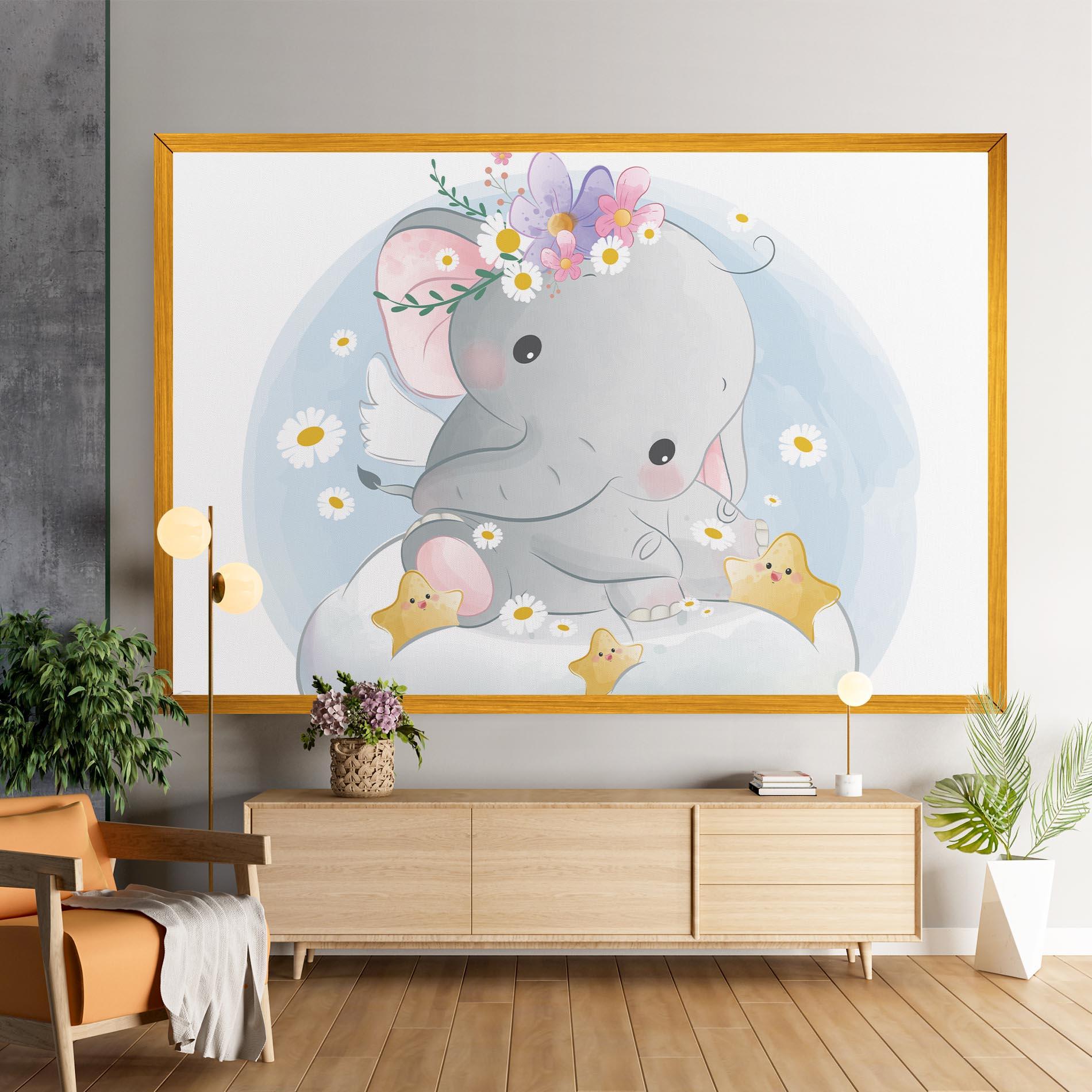 Картина на платно Elephant Stars mockup 9