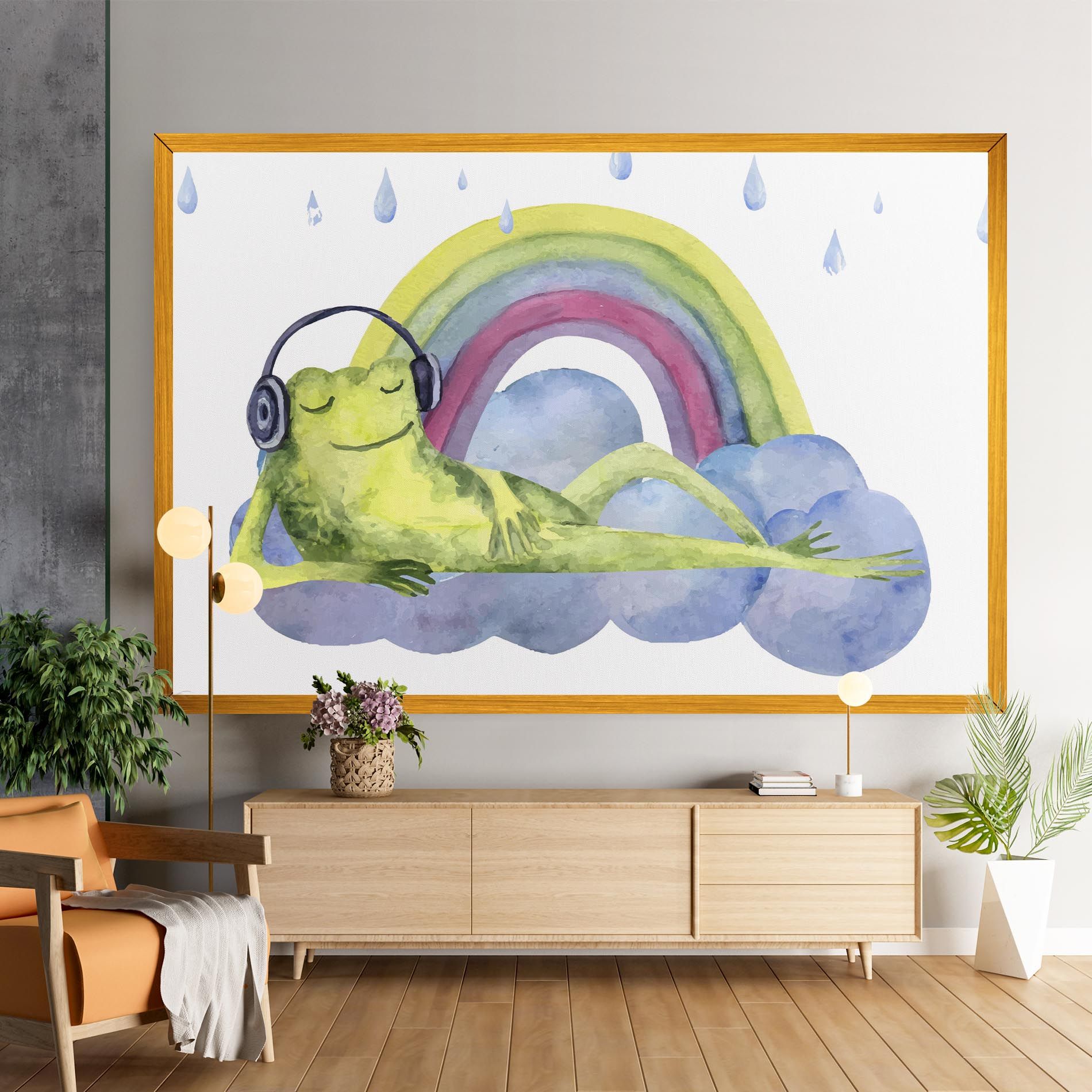 Rainbow Frog mockup 9