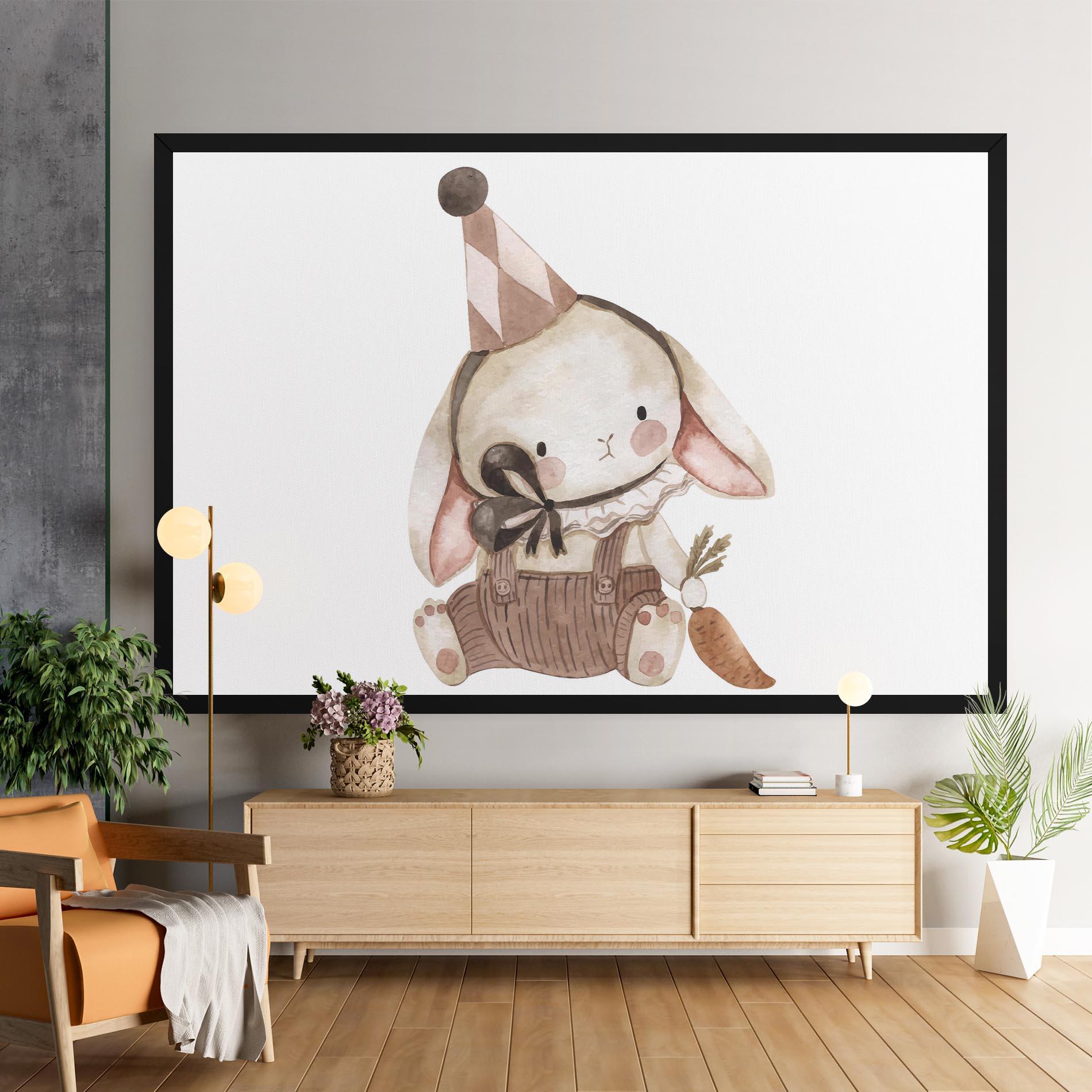 Картина на платно Baby Brown Rabbit mockup 9