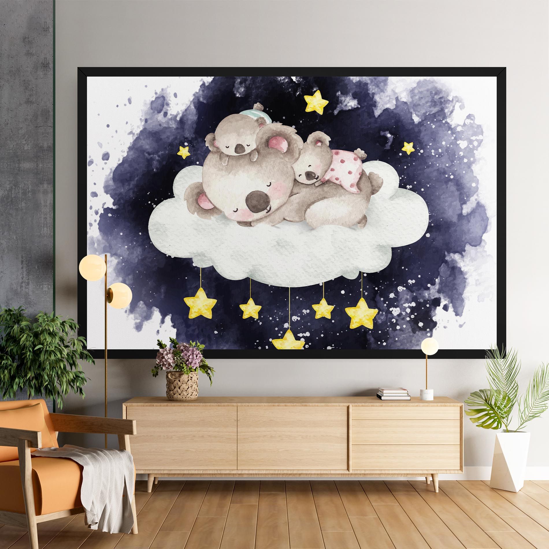 Baby Koala Sleeping mockup 9