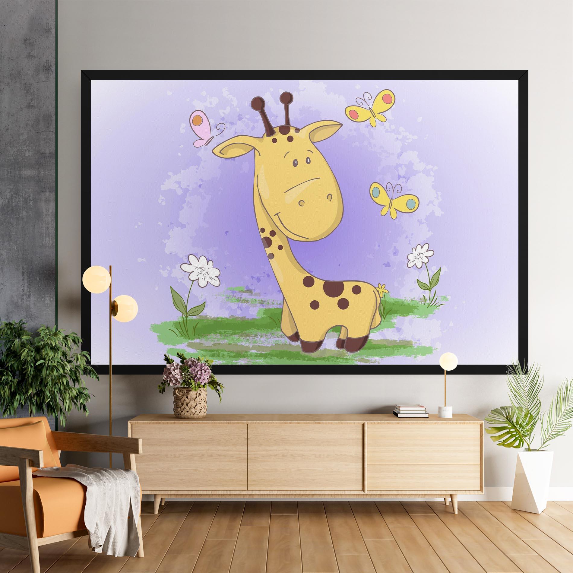 Картина на платно Cute Giraffe mockup 9
