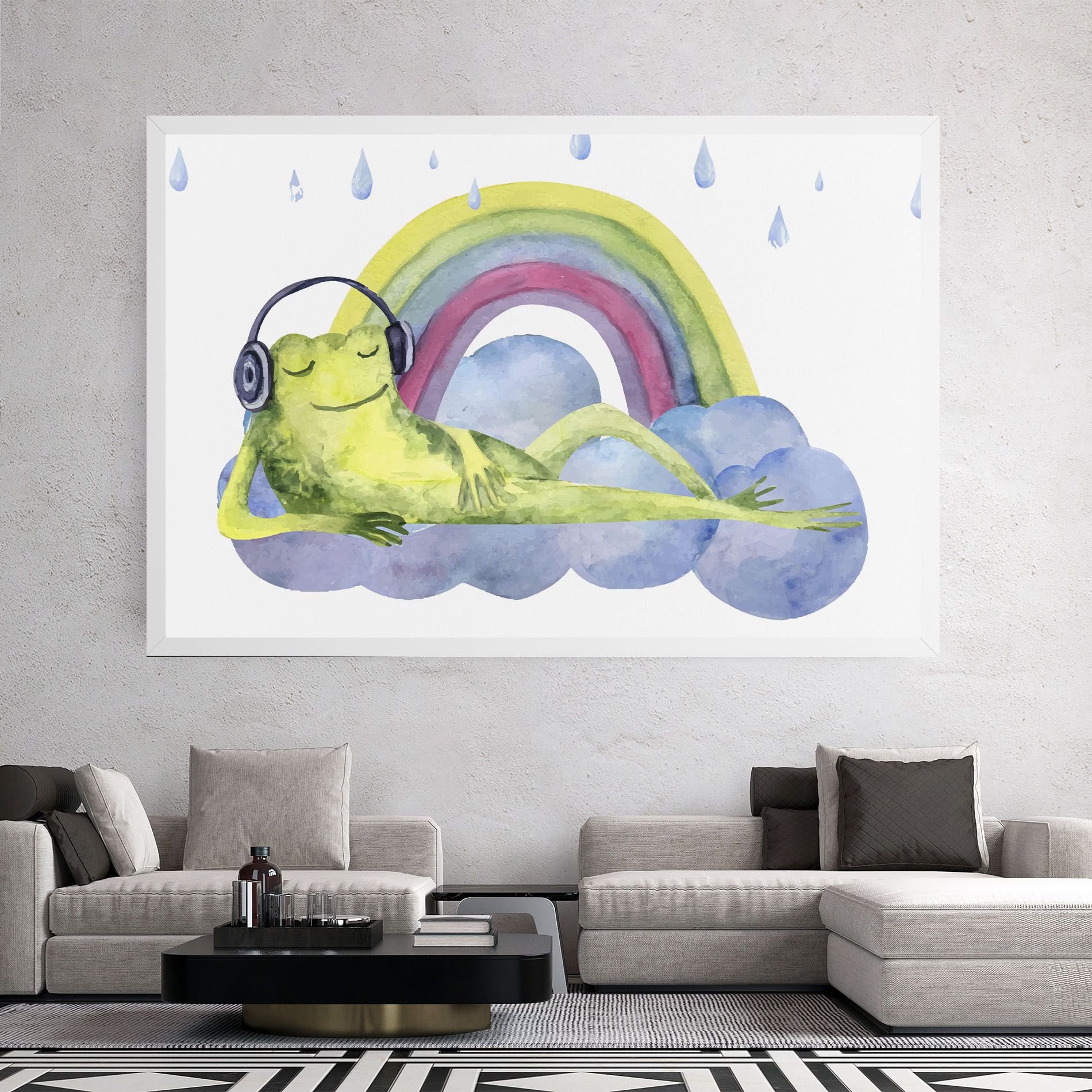 Rainbow Frog mockup 2