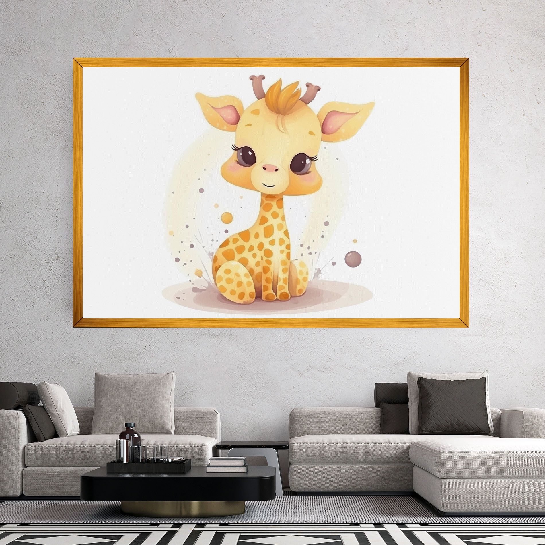 Adorable Giraffe mockup 2