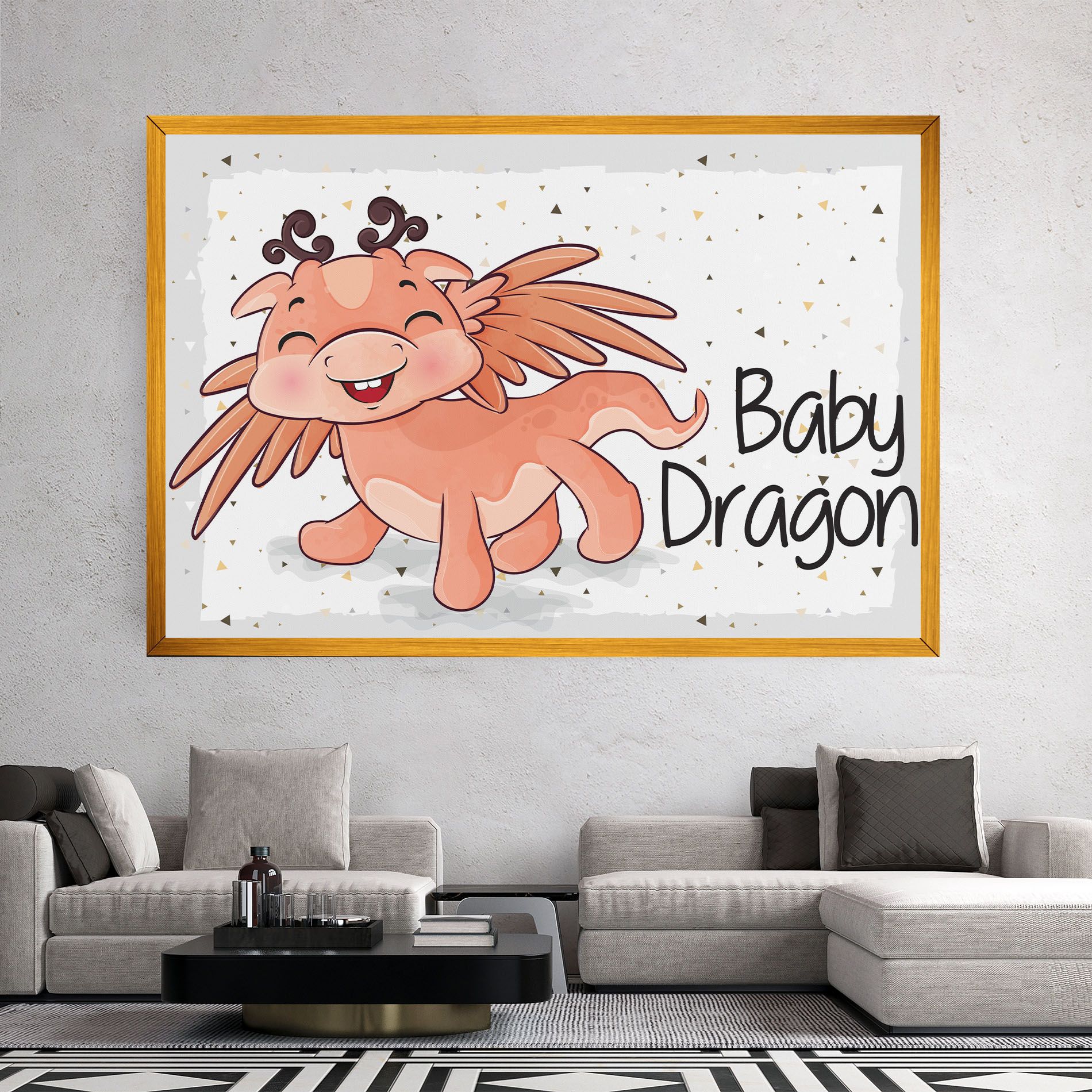 Baby Cute Dragon mockup 2