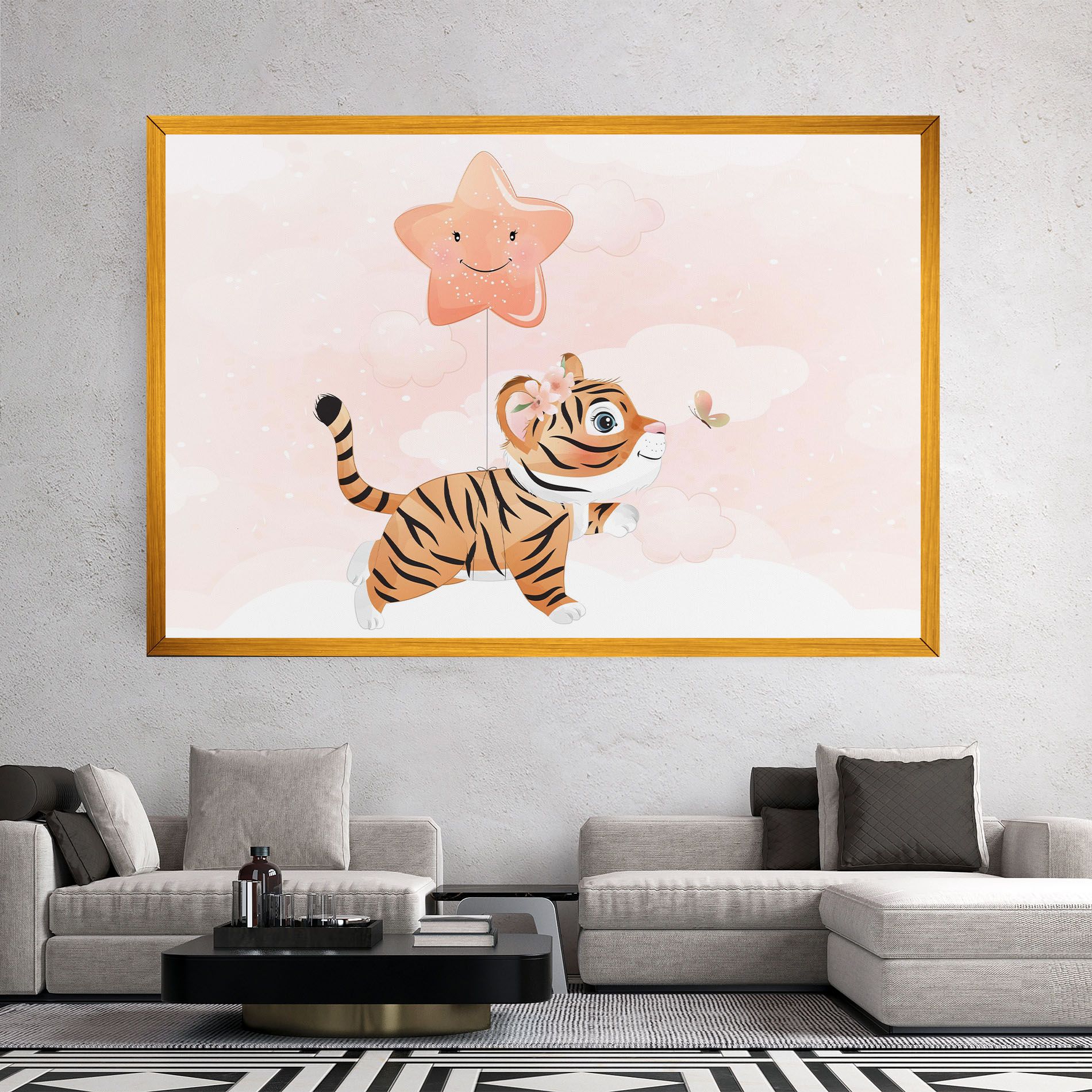 Baby Tiger Art mockup 2