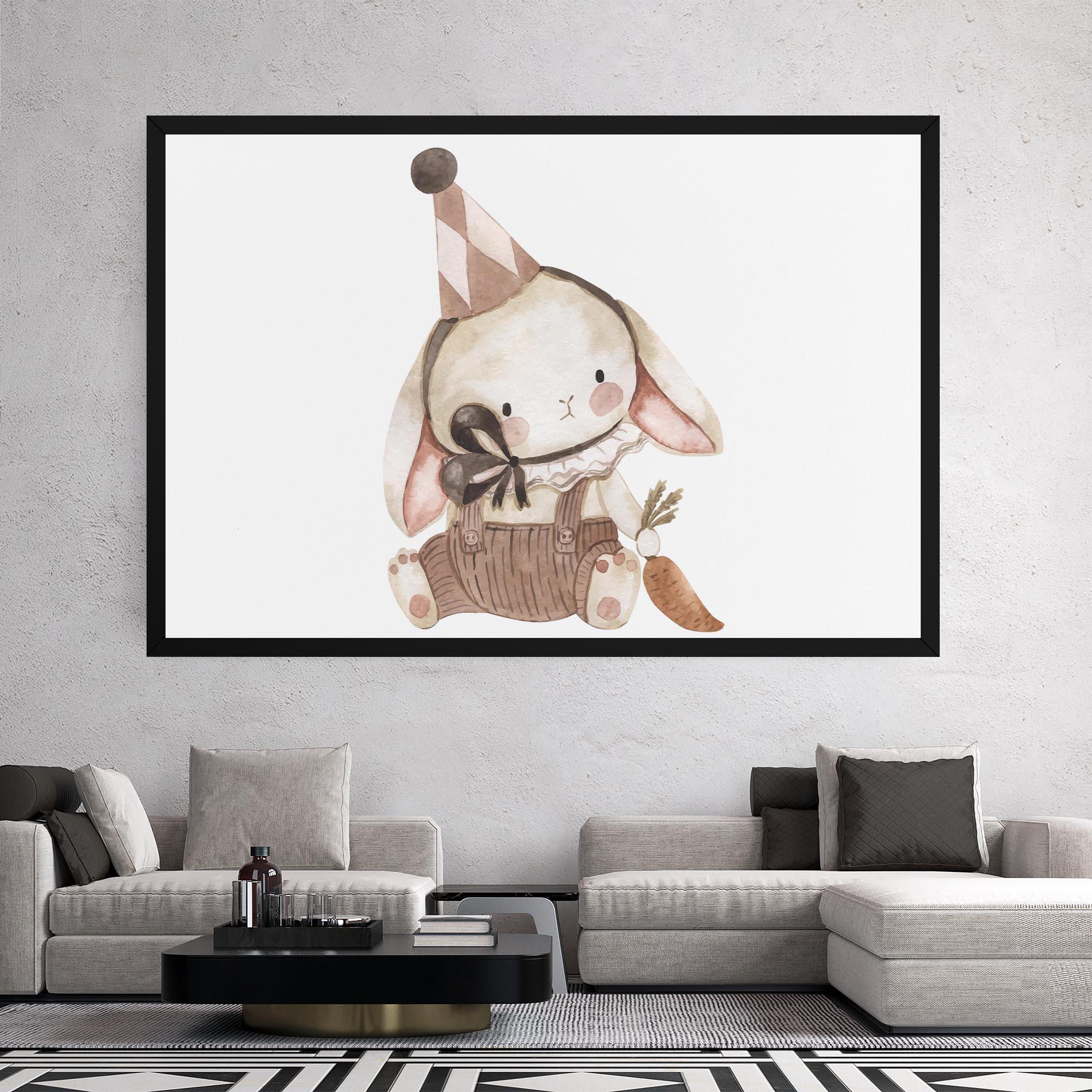 Картина на платно Baby Brown Rabbit mockup 2