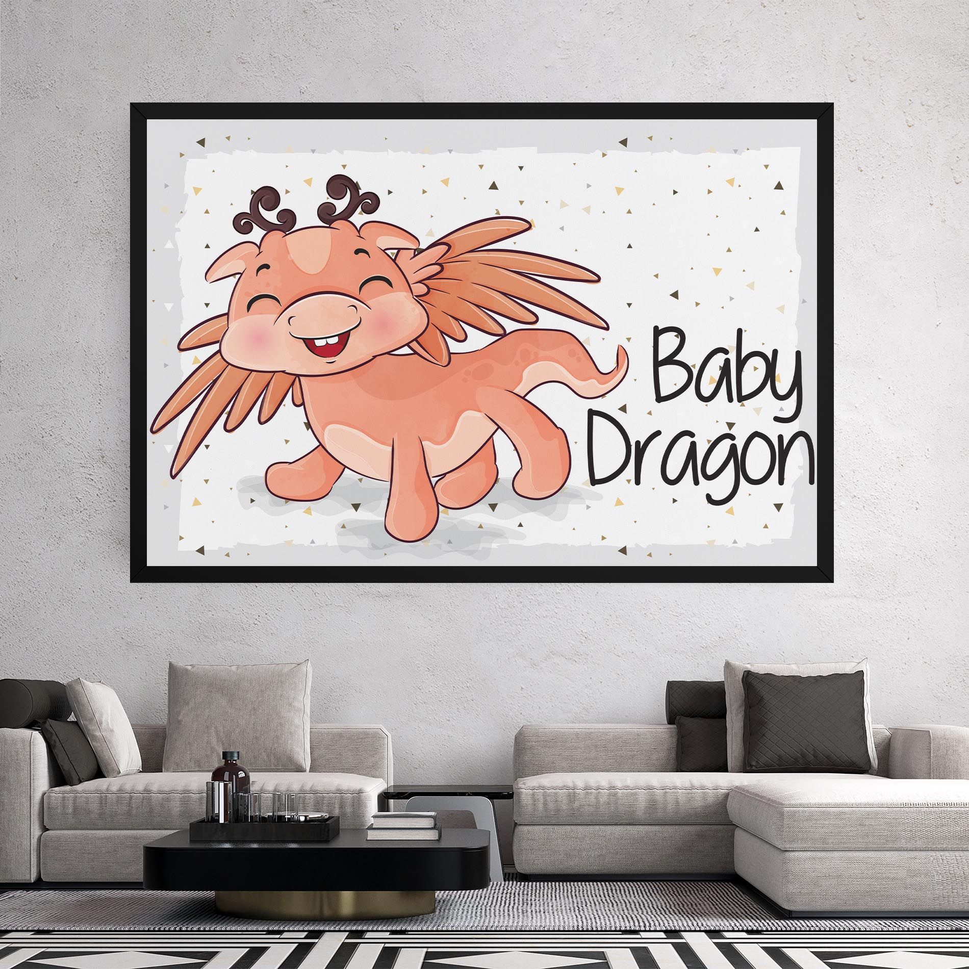 Baby Cute Dragon mockup 2
