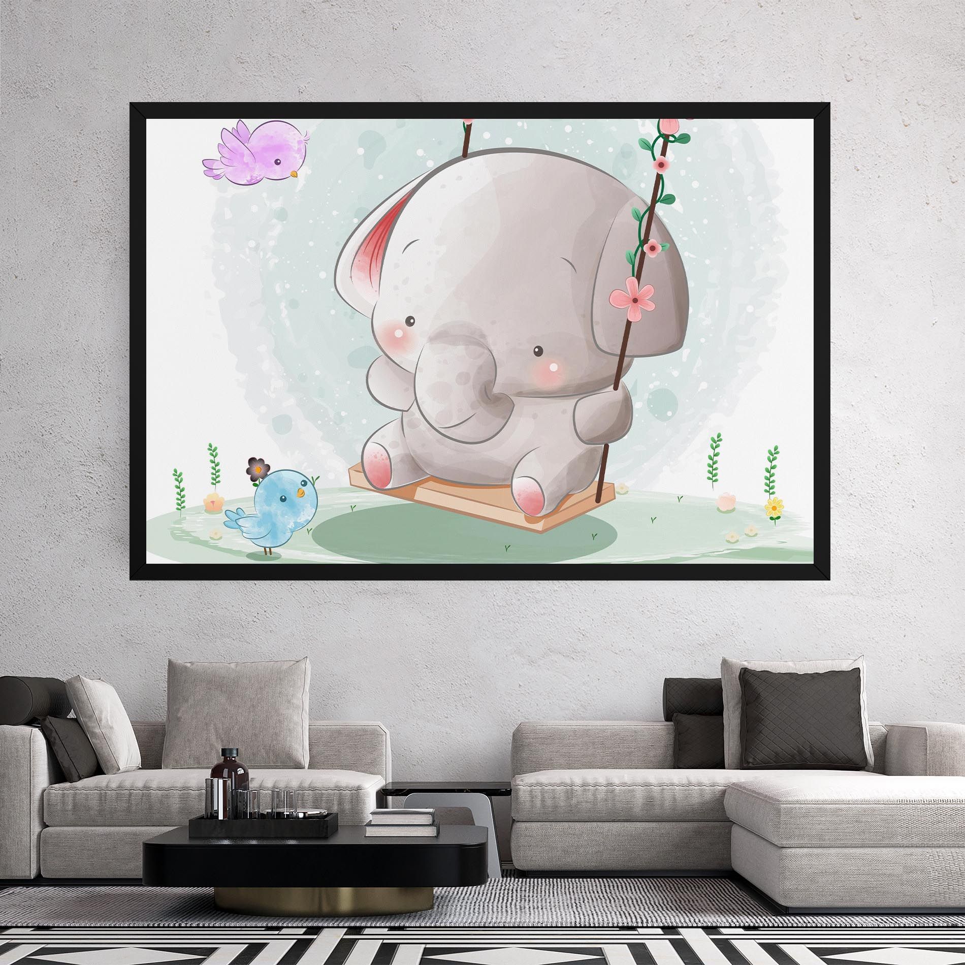 Bird Baby Elephant mockup 2