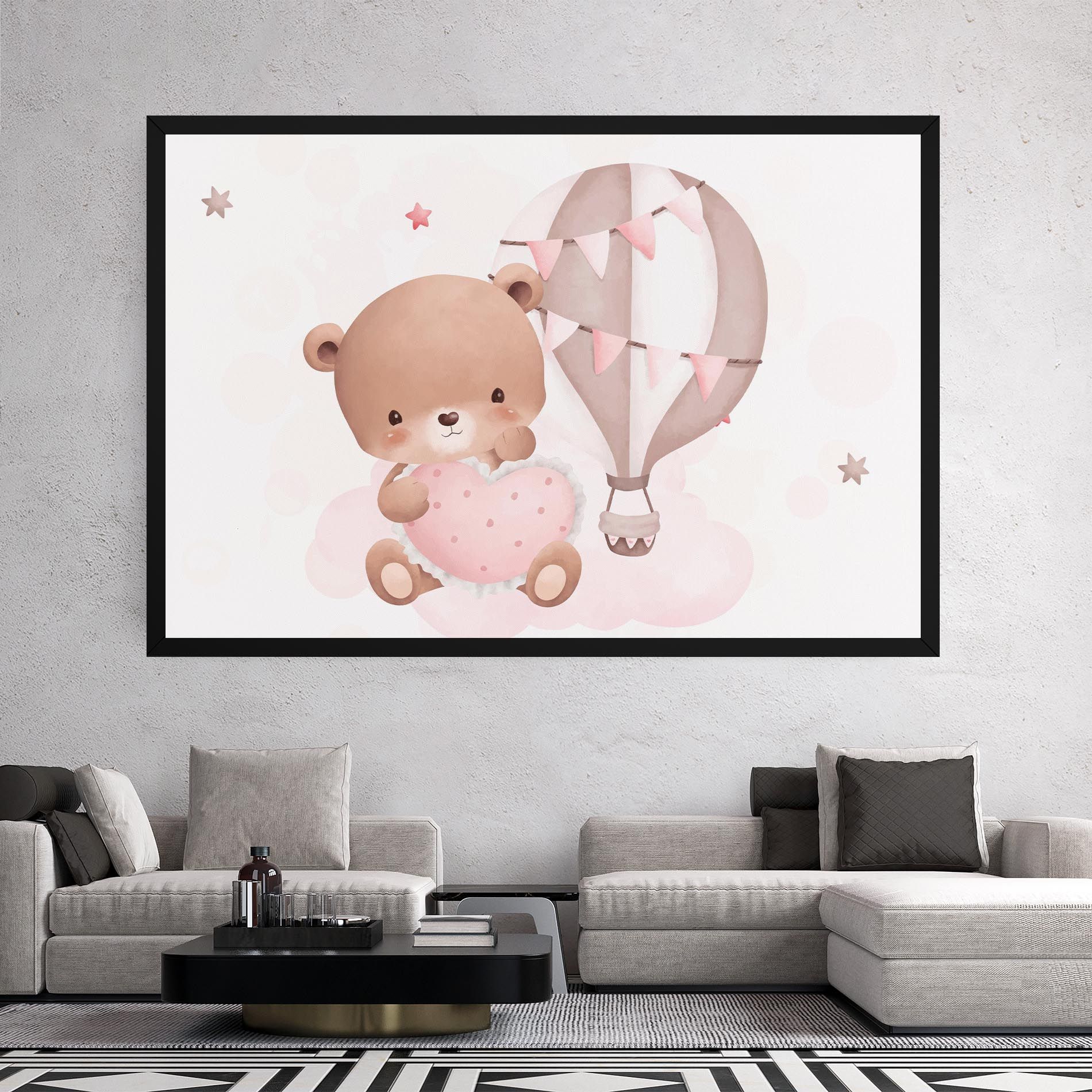 Pink Heart Bear mockup 2