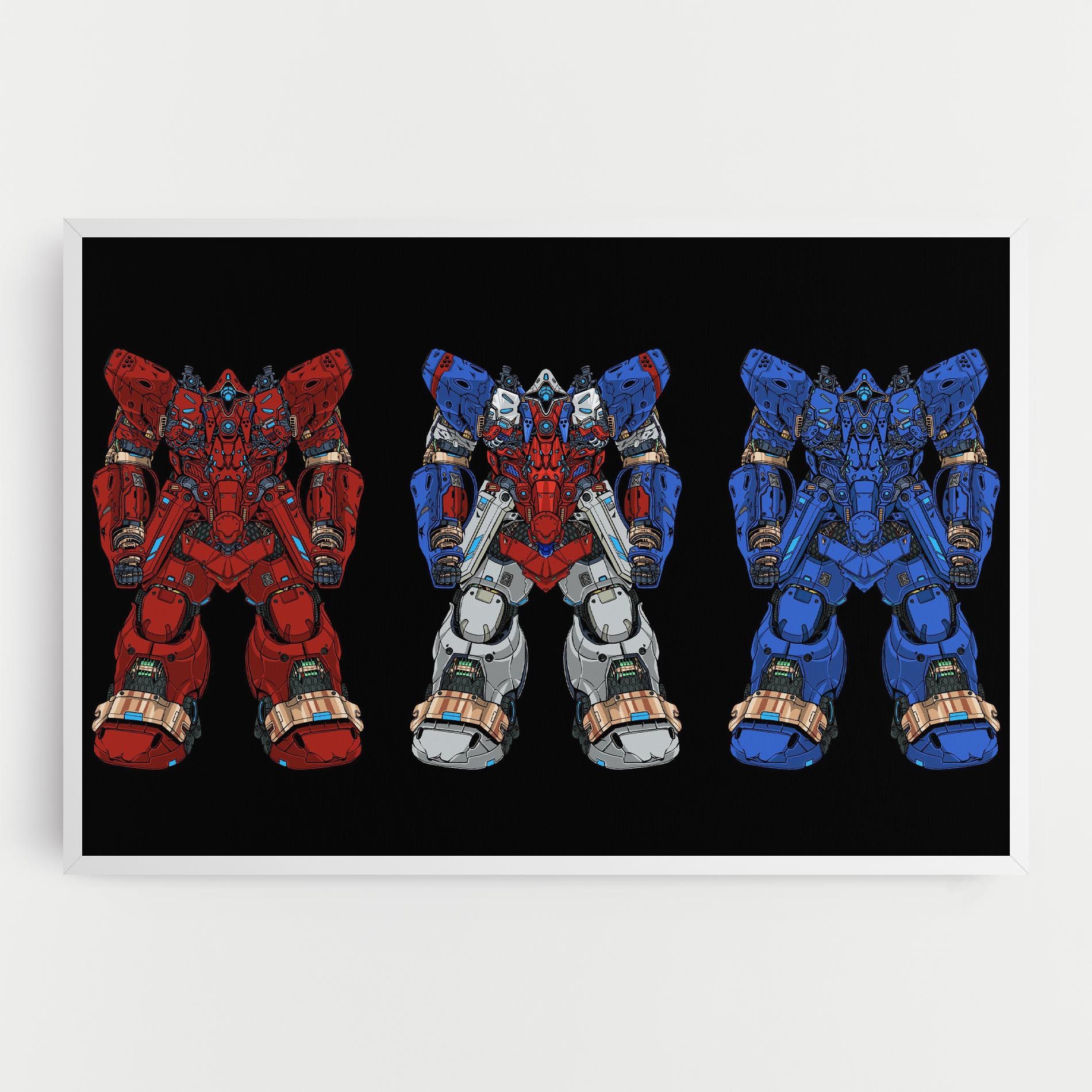 Blue Red Robots mockup 0