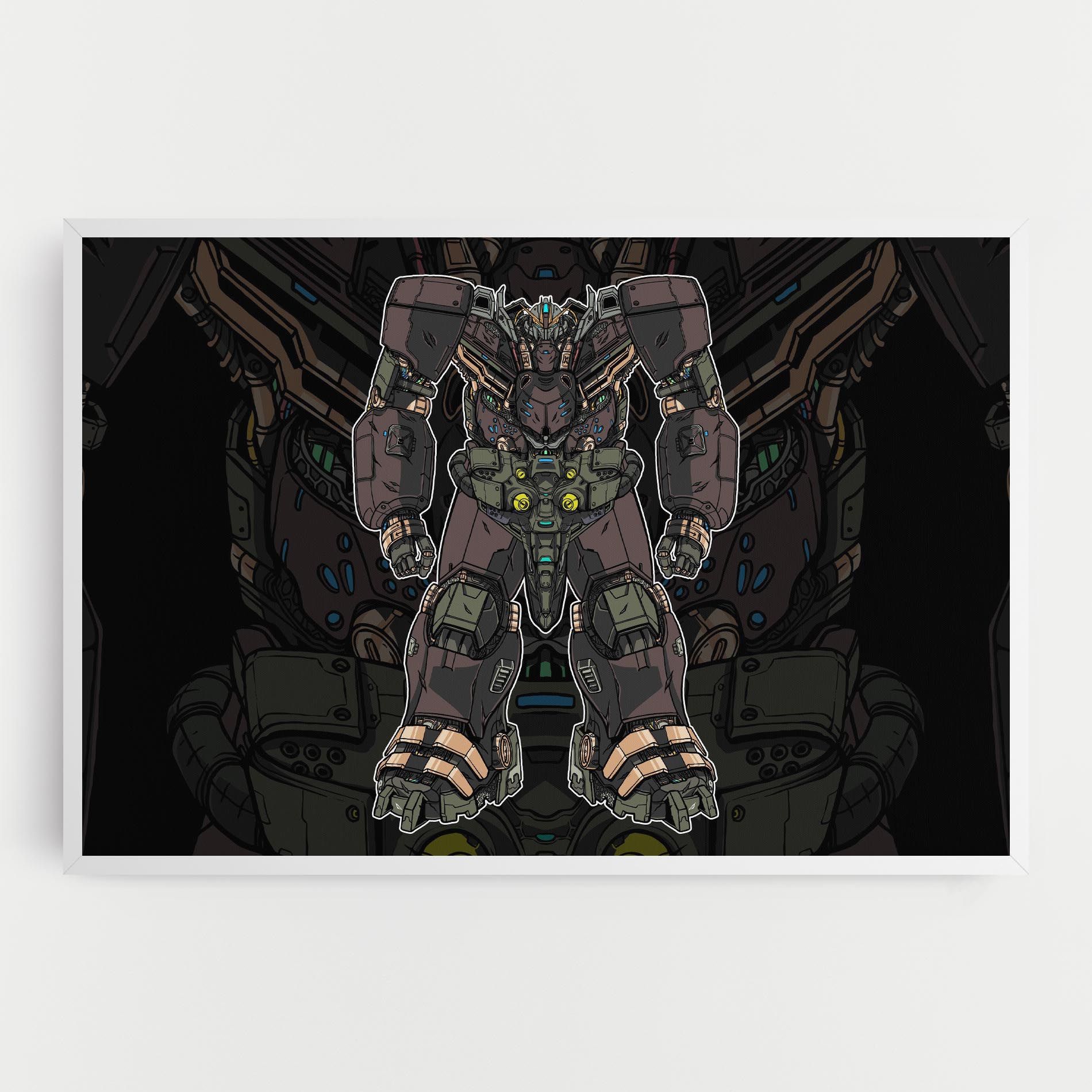 Brown Grey Robot mockup 0
