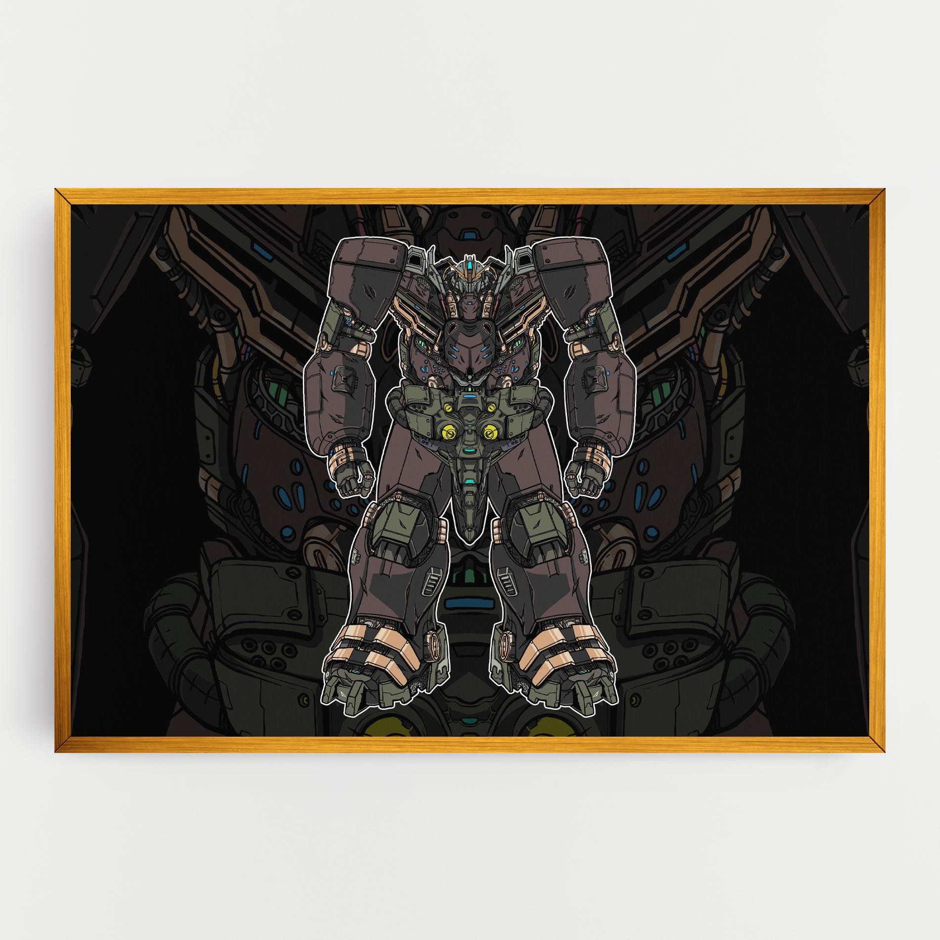 Brown Grey Robot mockup 0