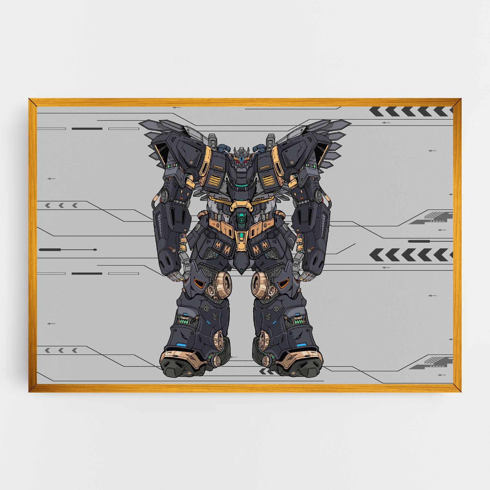 Grey Yelloy Robot mockup 0