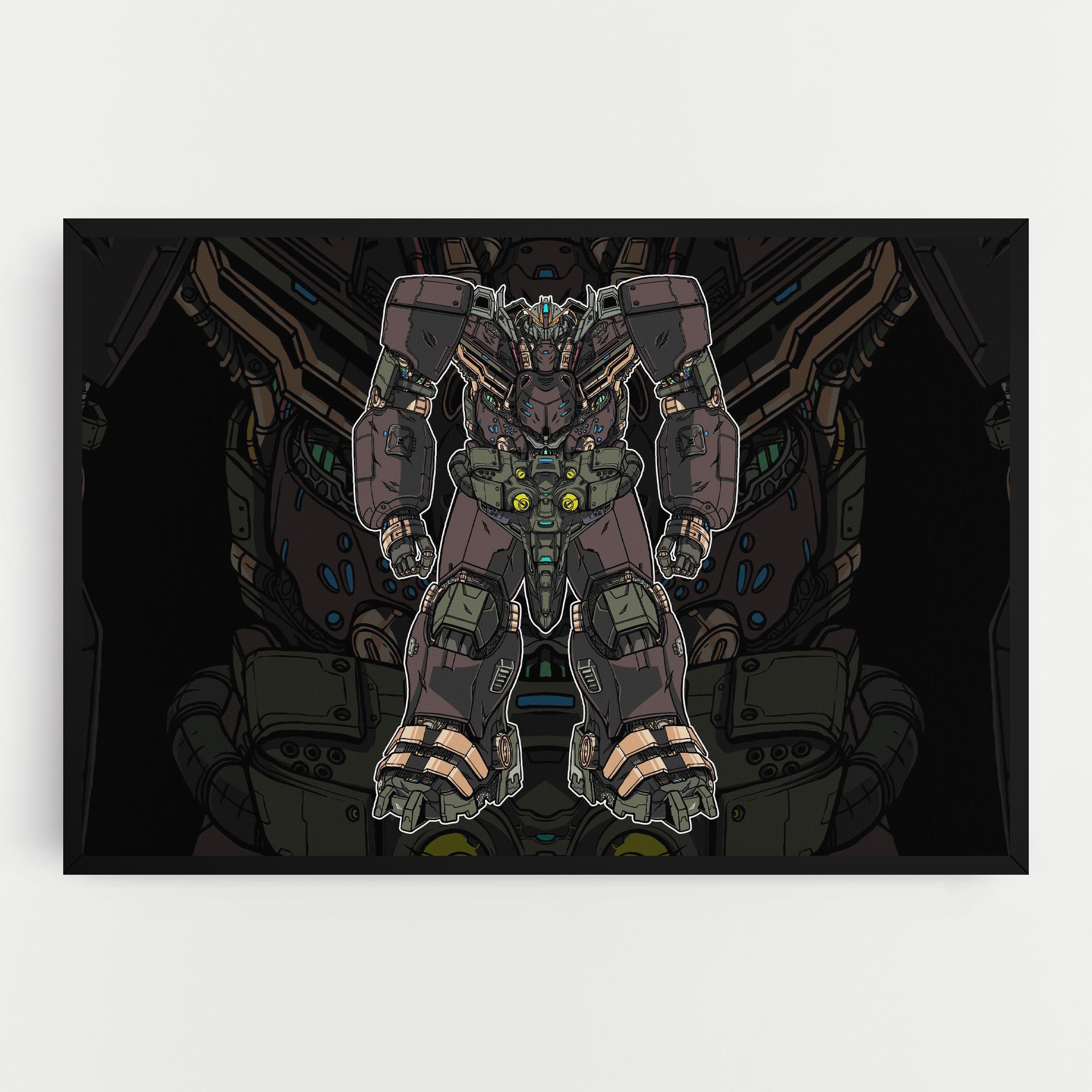 Brown Grey Robot mockup 0