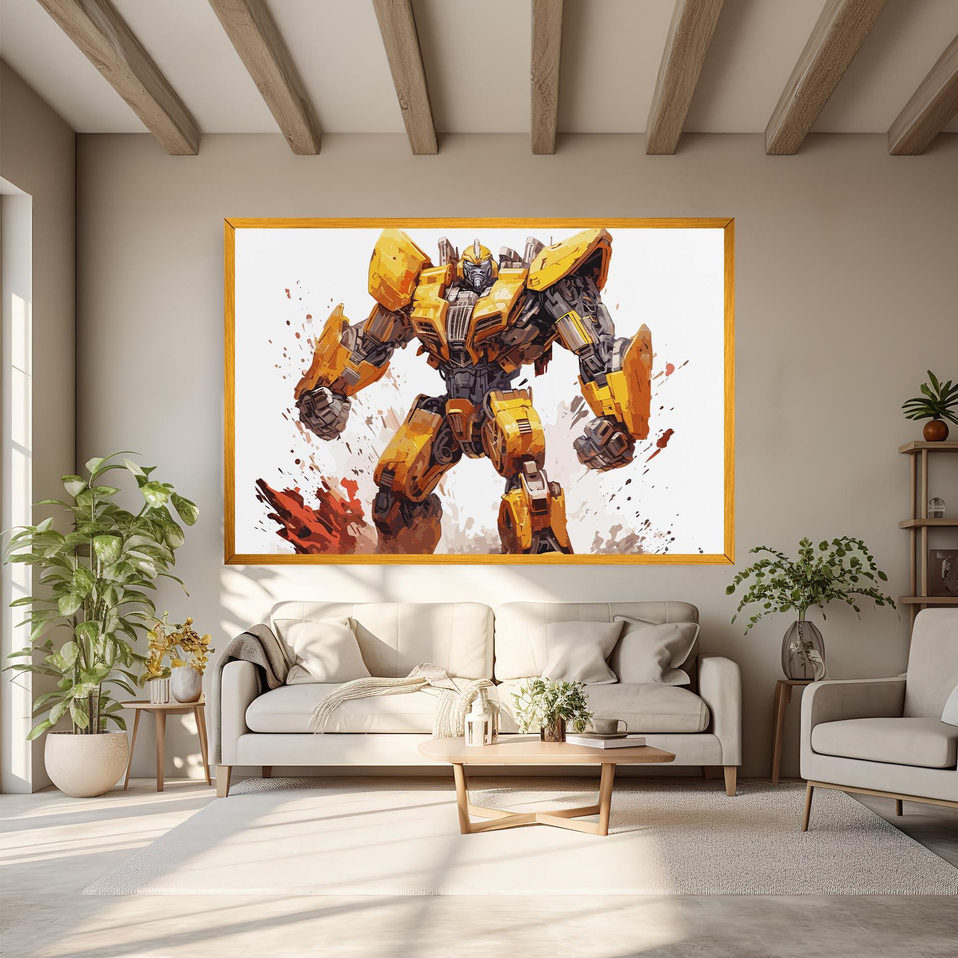 Картина на платно Battle Machine mockup 6