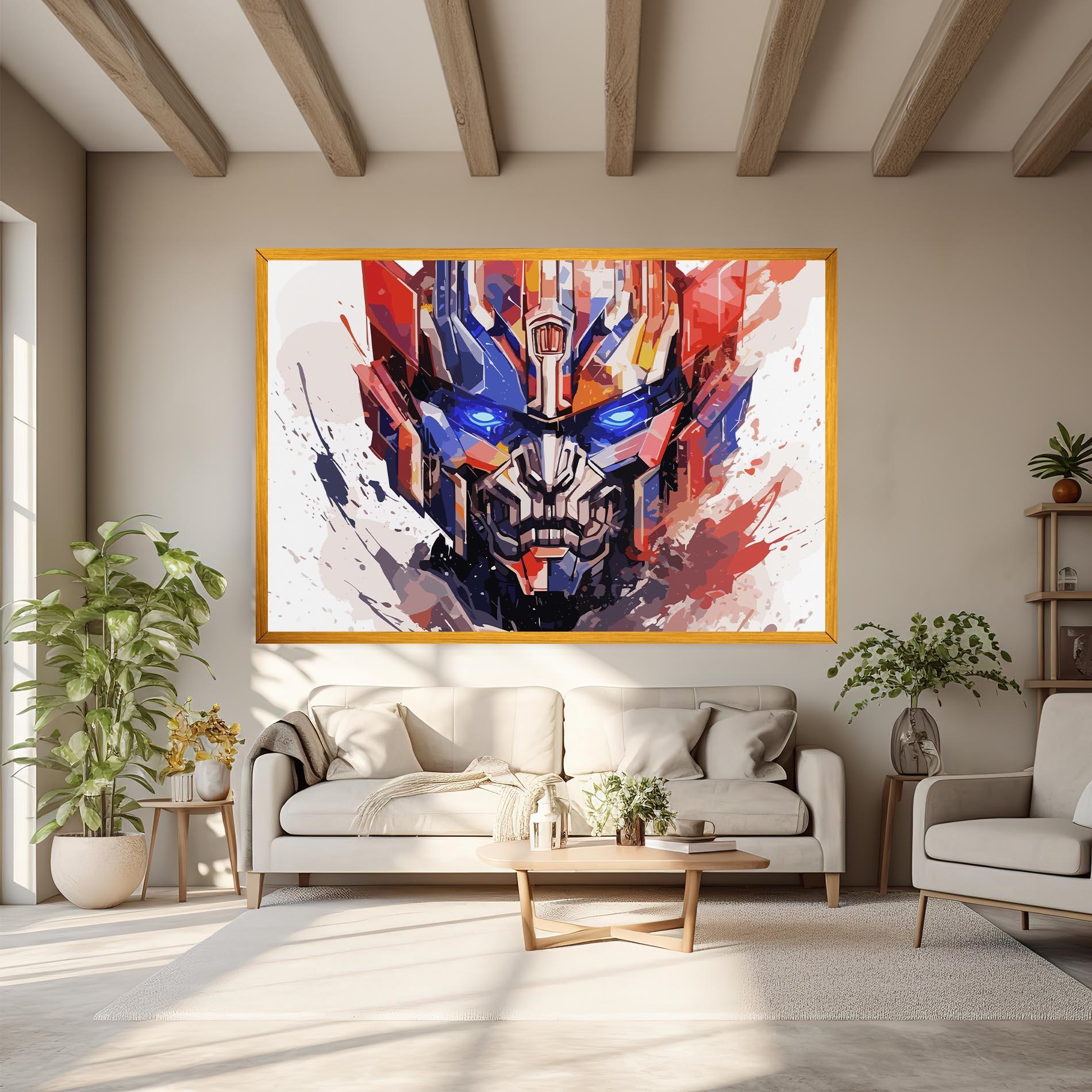 Картина на платно Optimus Prime Art mockup 6