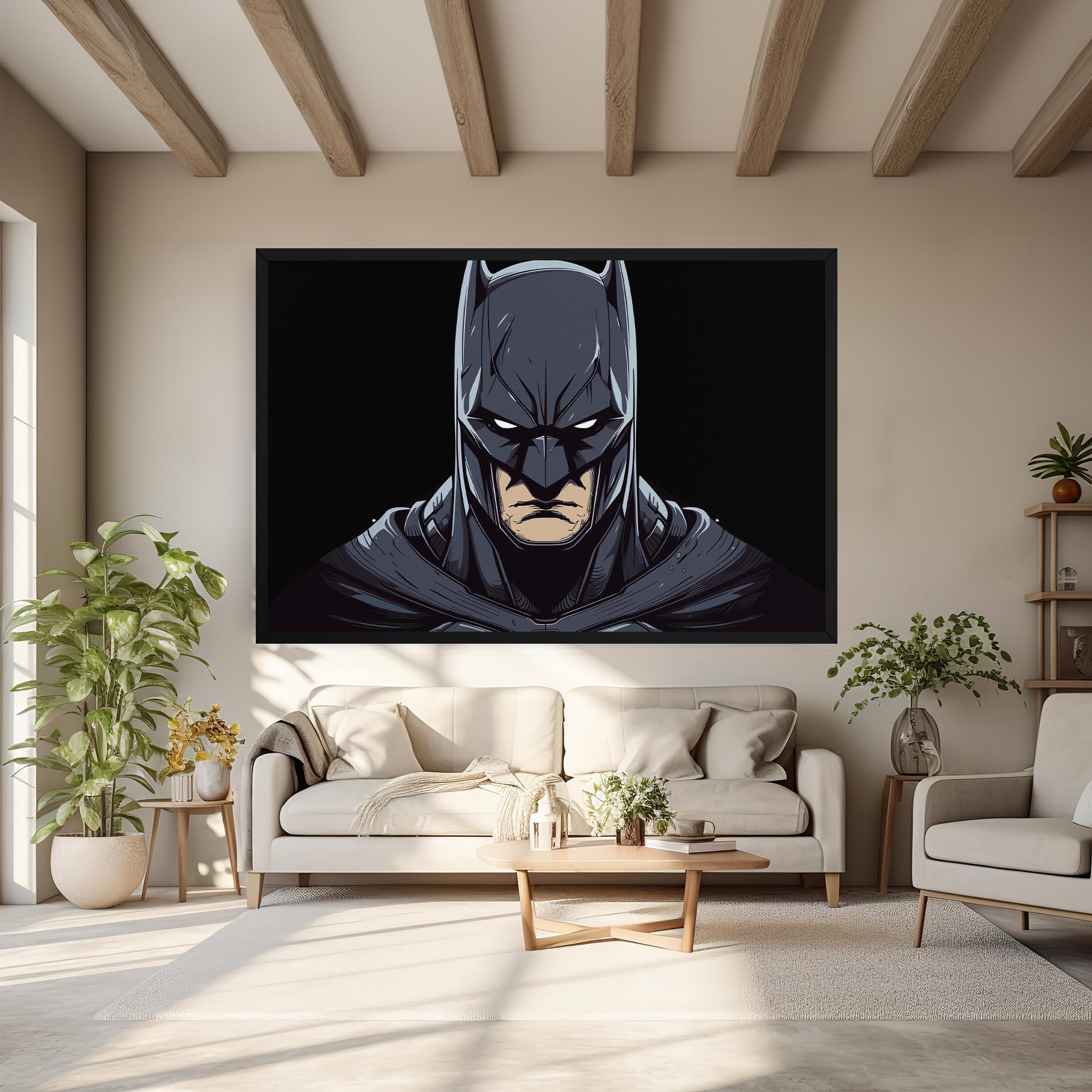 Картина на платно Batman Face mockup 6