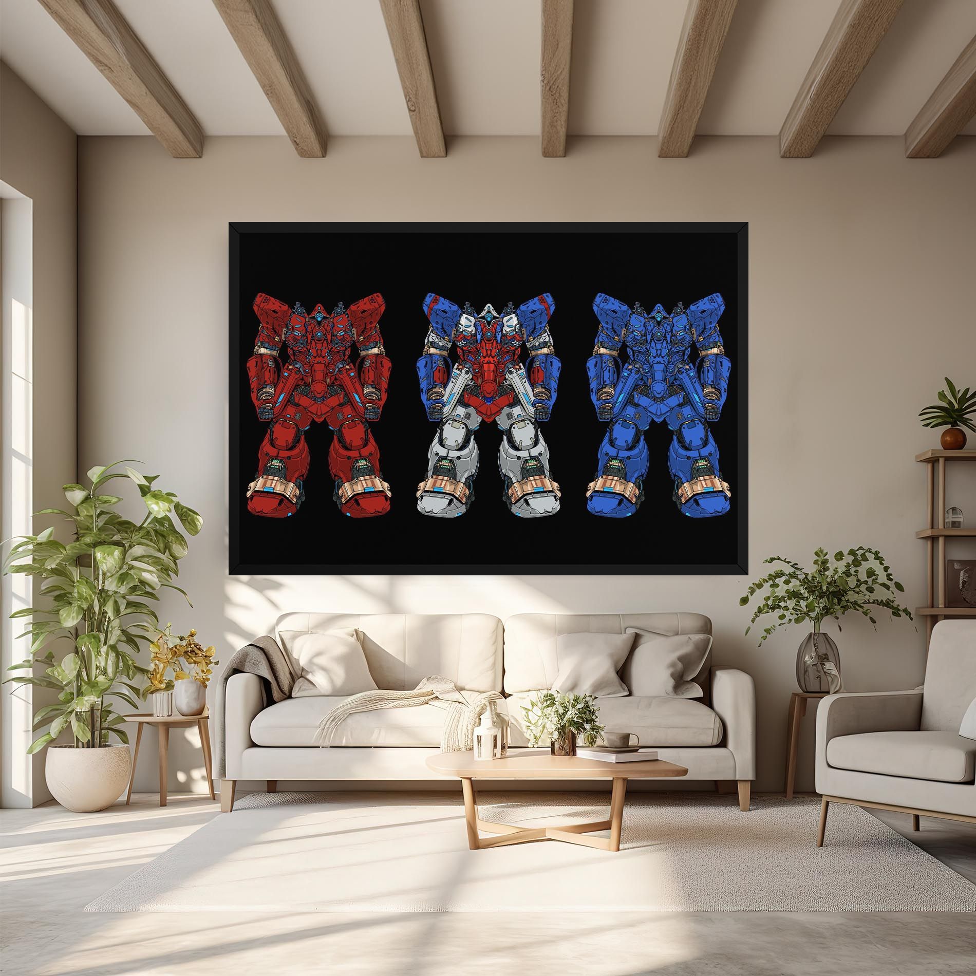 Blue Red Robots mockup 6