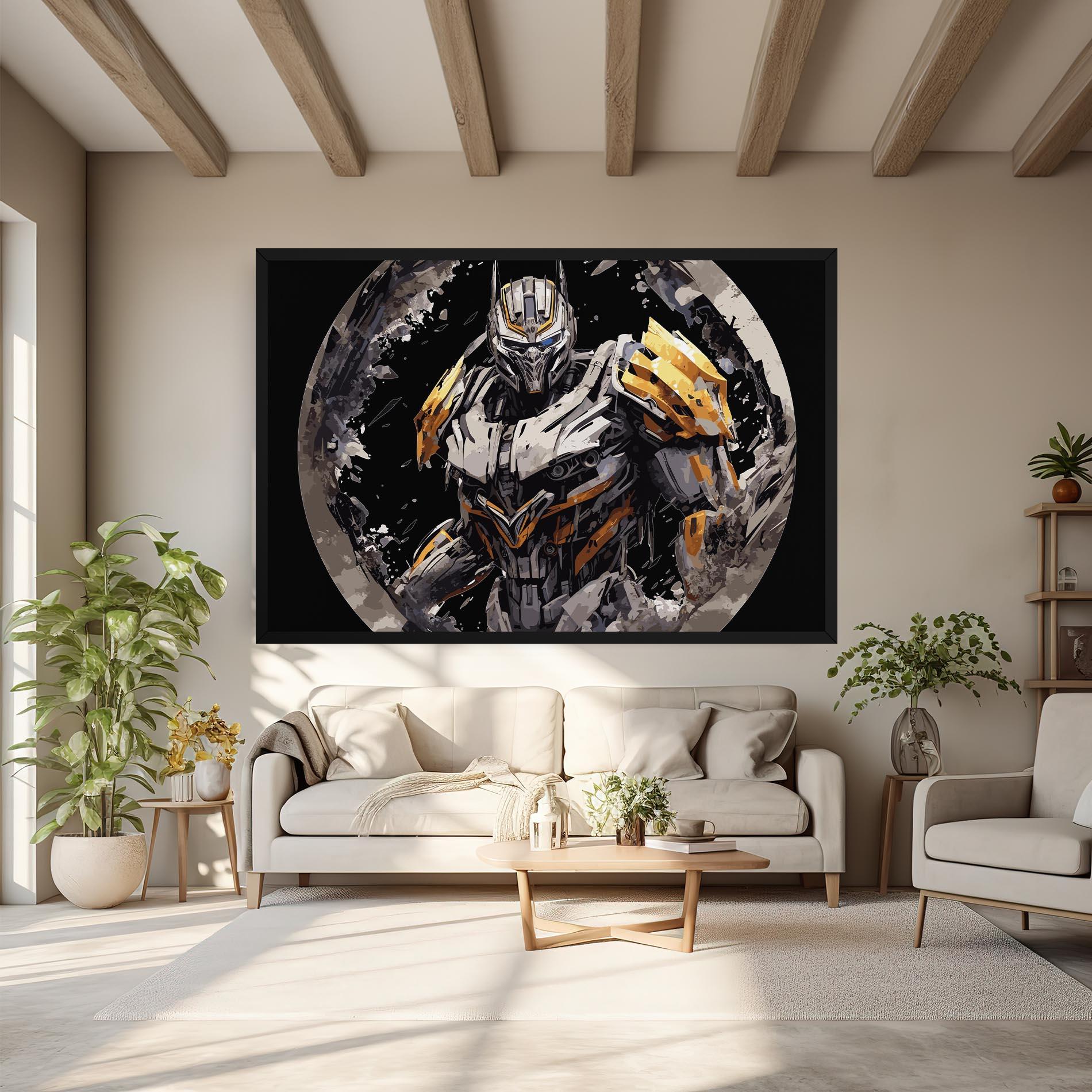 Картина на платно Grey Transformers mockup 6